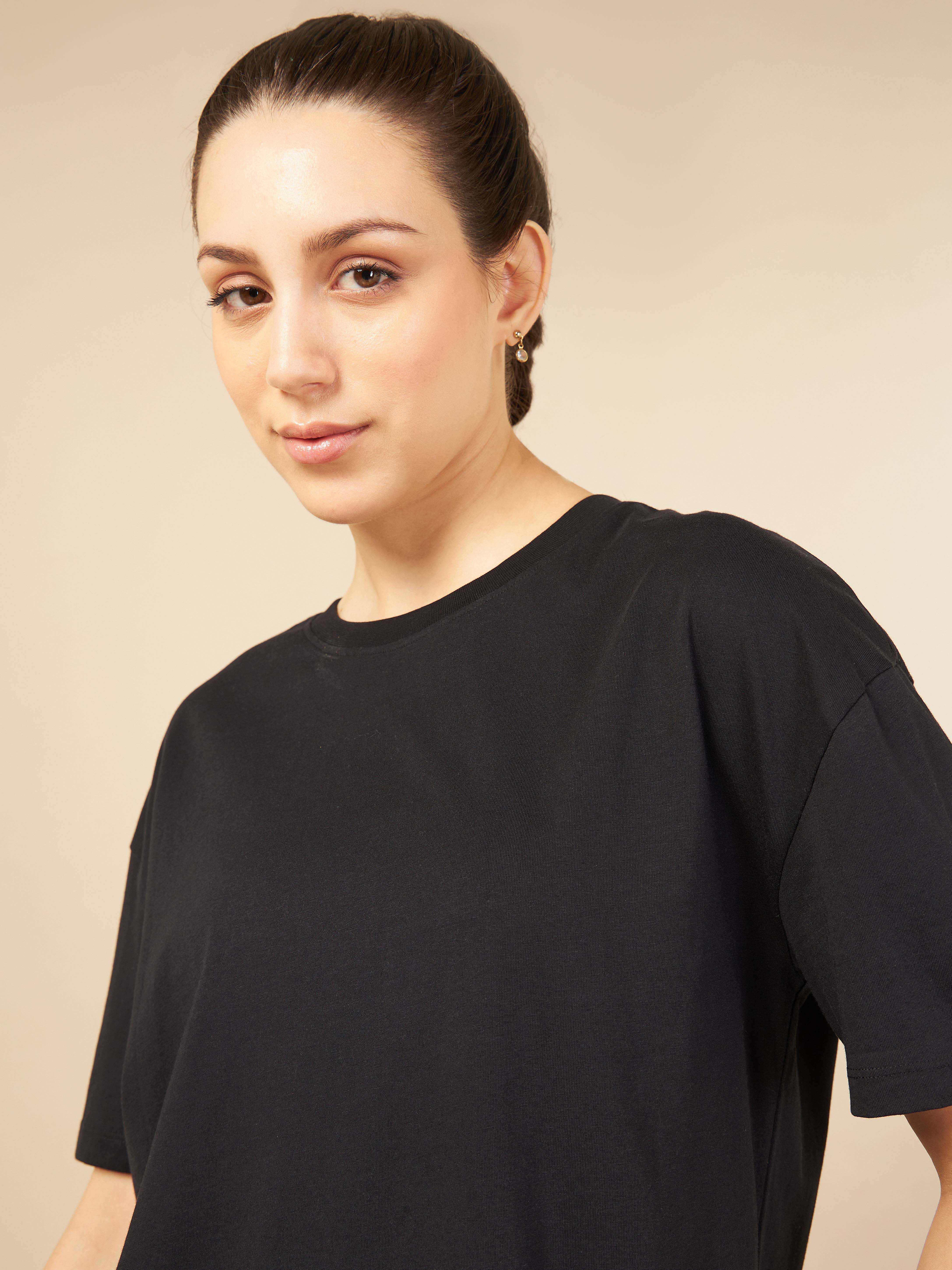 Black Cult Leisure T-shirt for Women