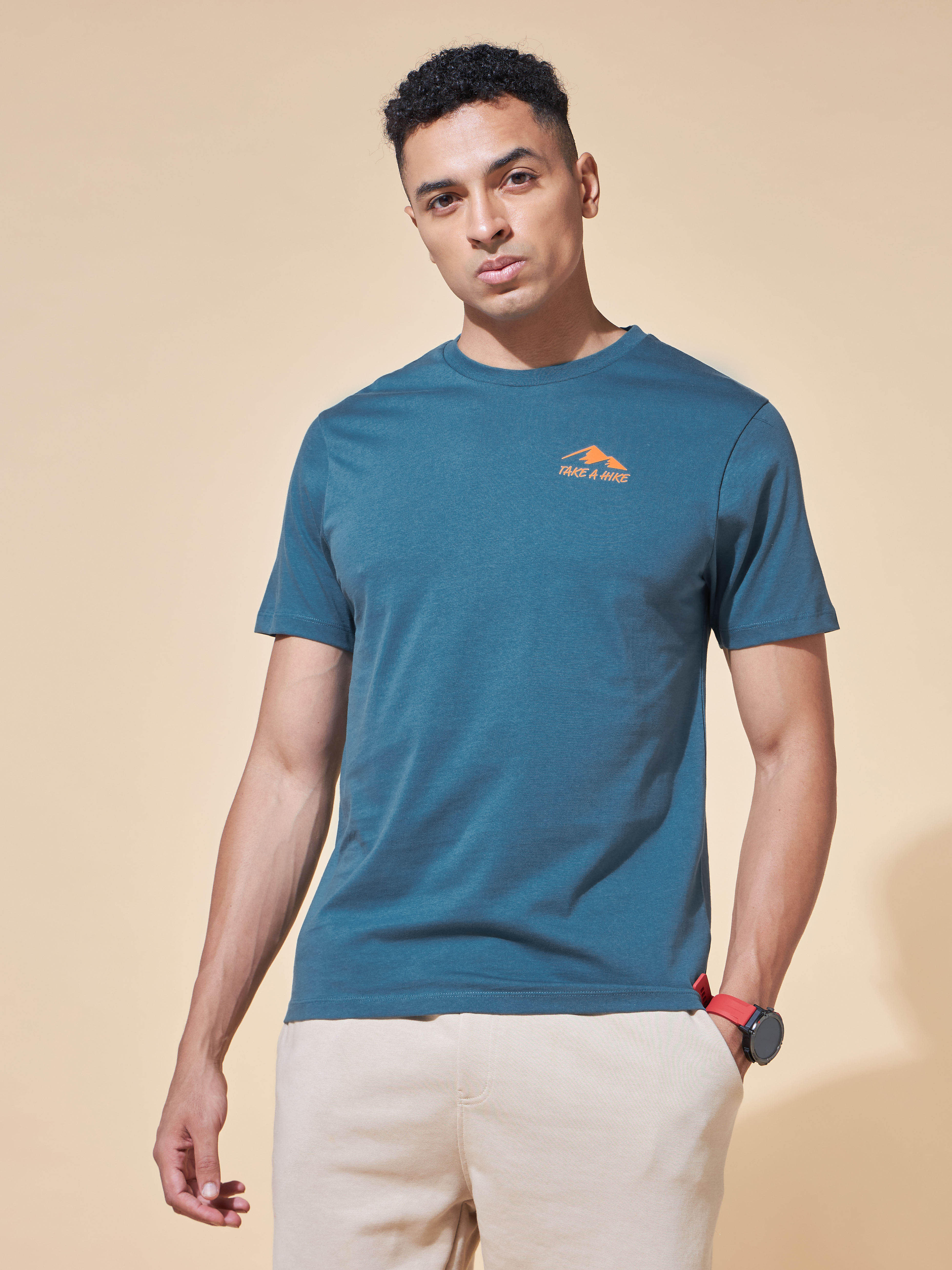 Take A Hike Miniature Print T-shirt