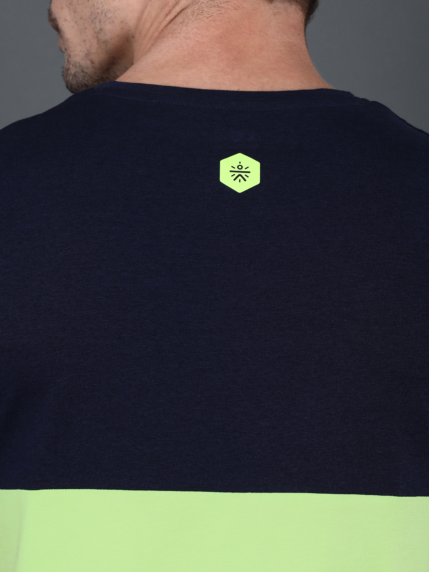 Bamboo Snug Navy Lime Casual Tee