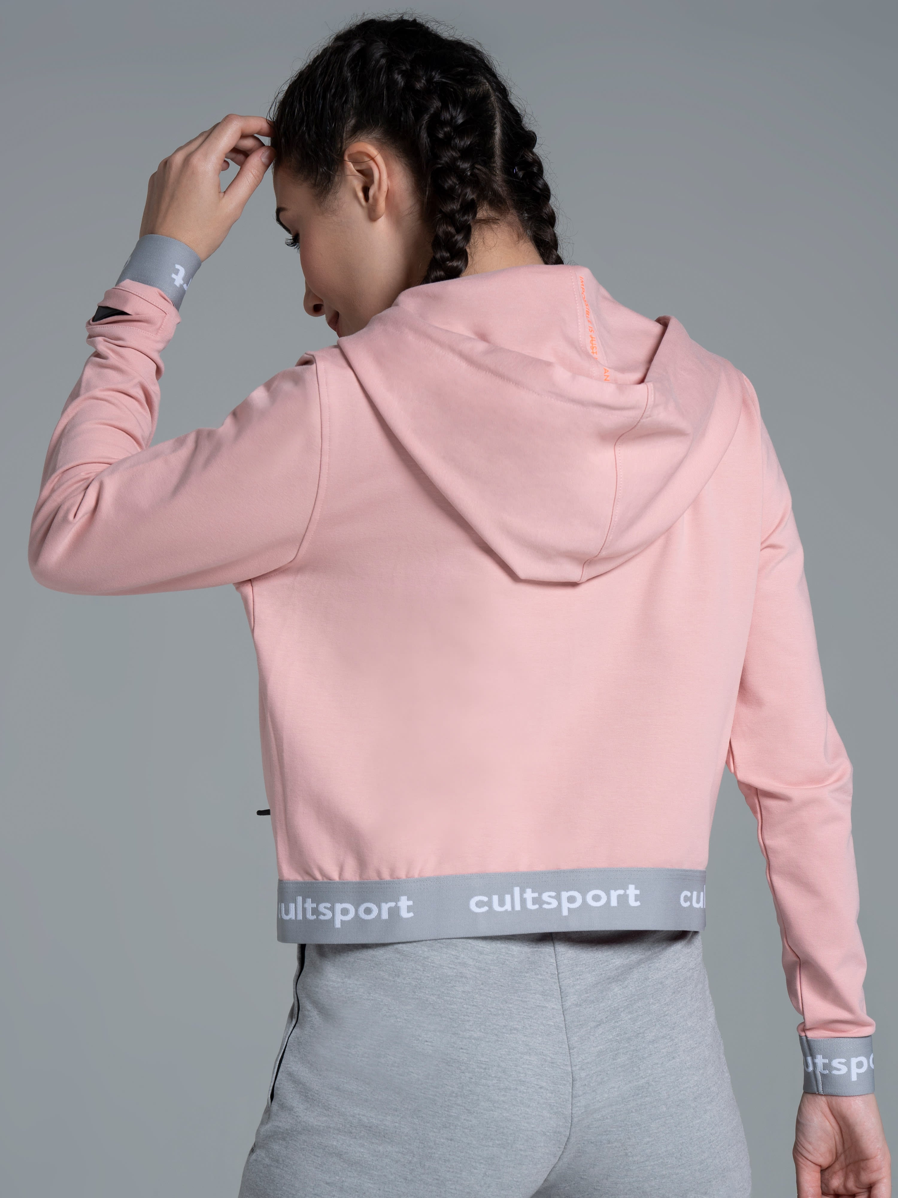 Flexoft Women's Cropped Hooded Sweatshirt