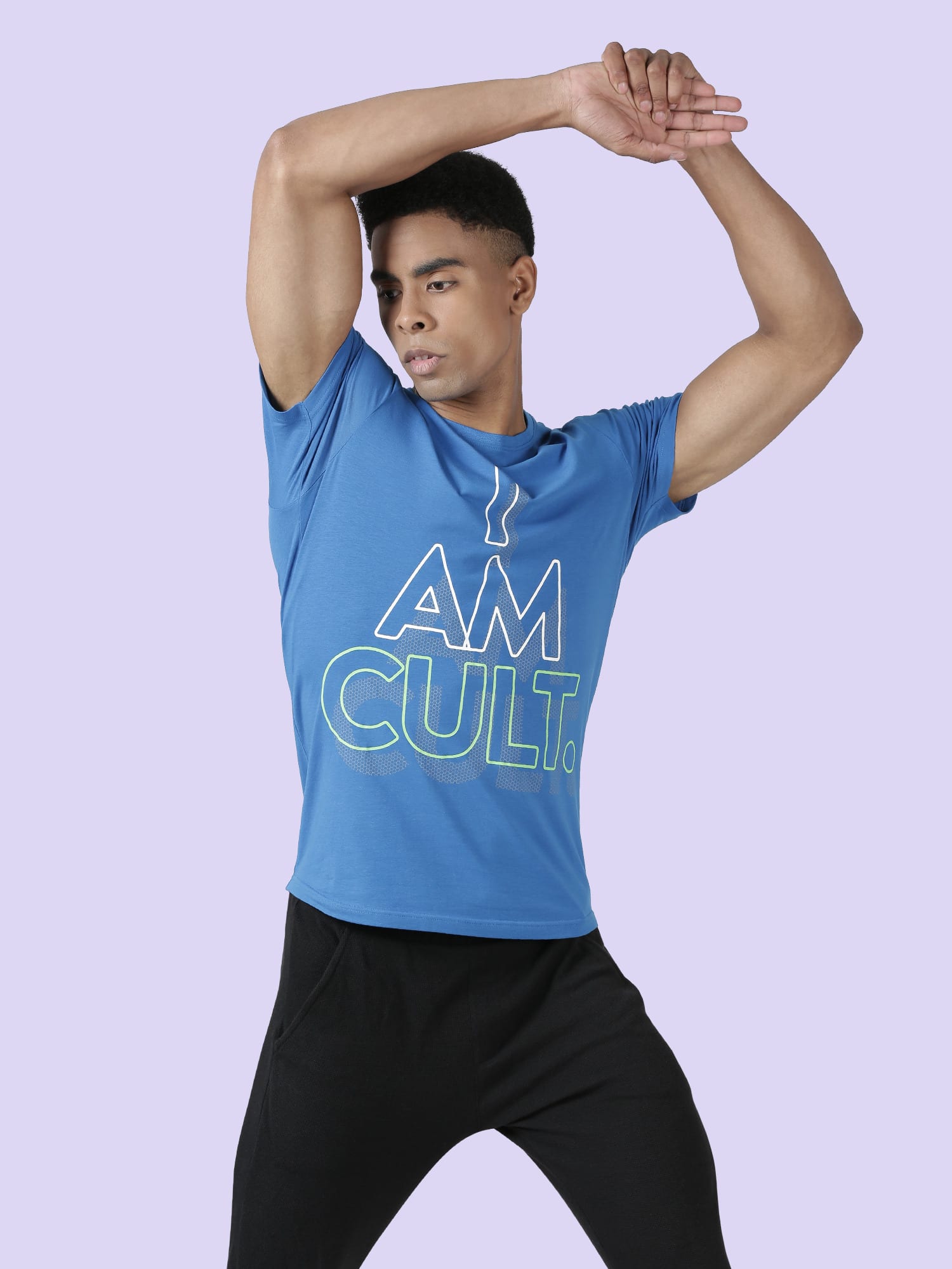 Signature I Am Cult Blue Cotton Tee
