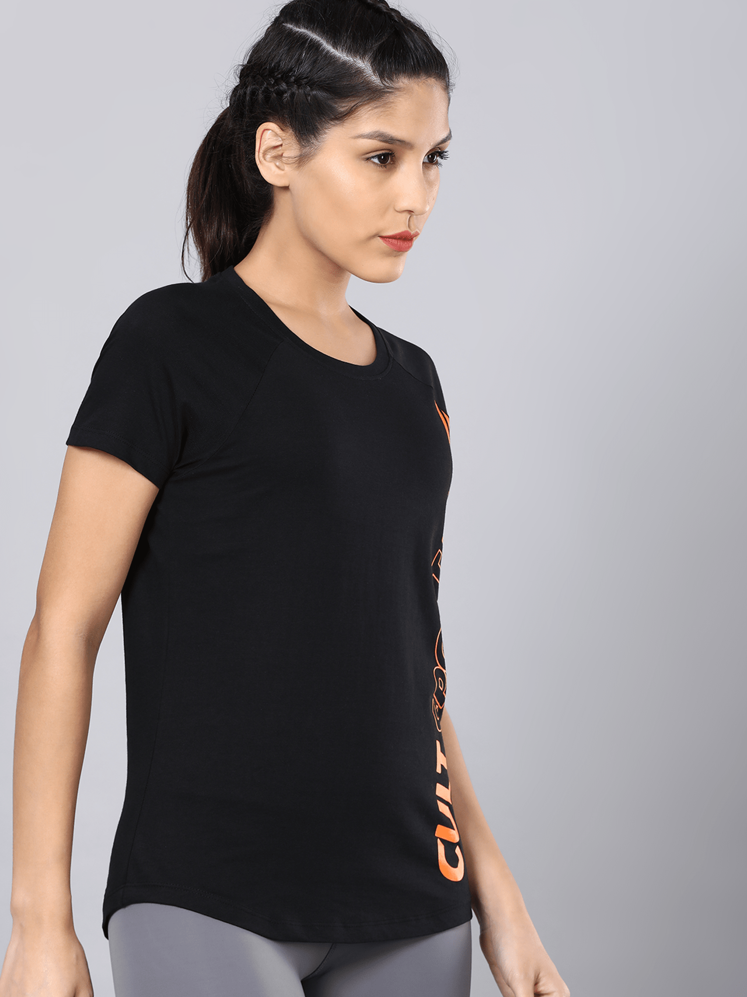 Signature Hustle Black Workout Tee