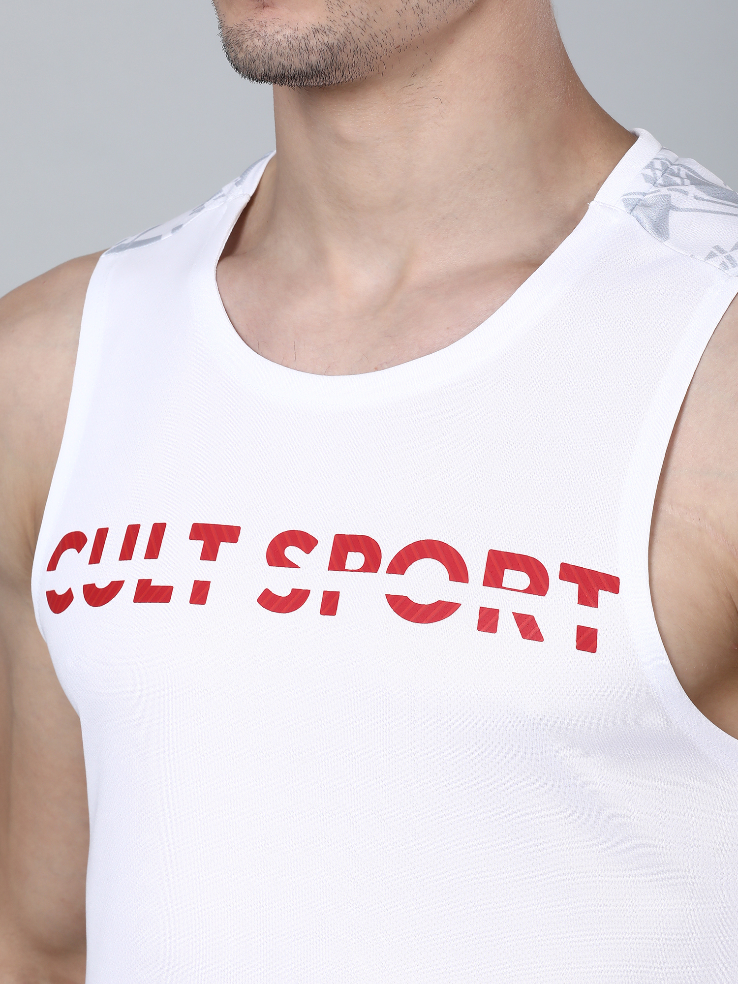 Dugout Hiero White Gym Tank