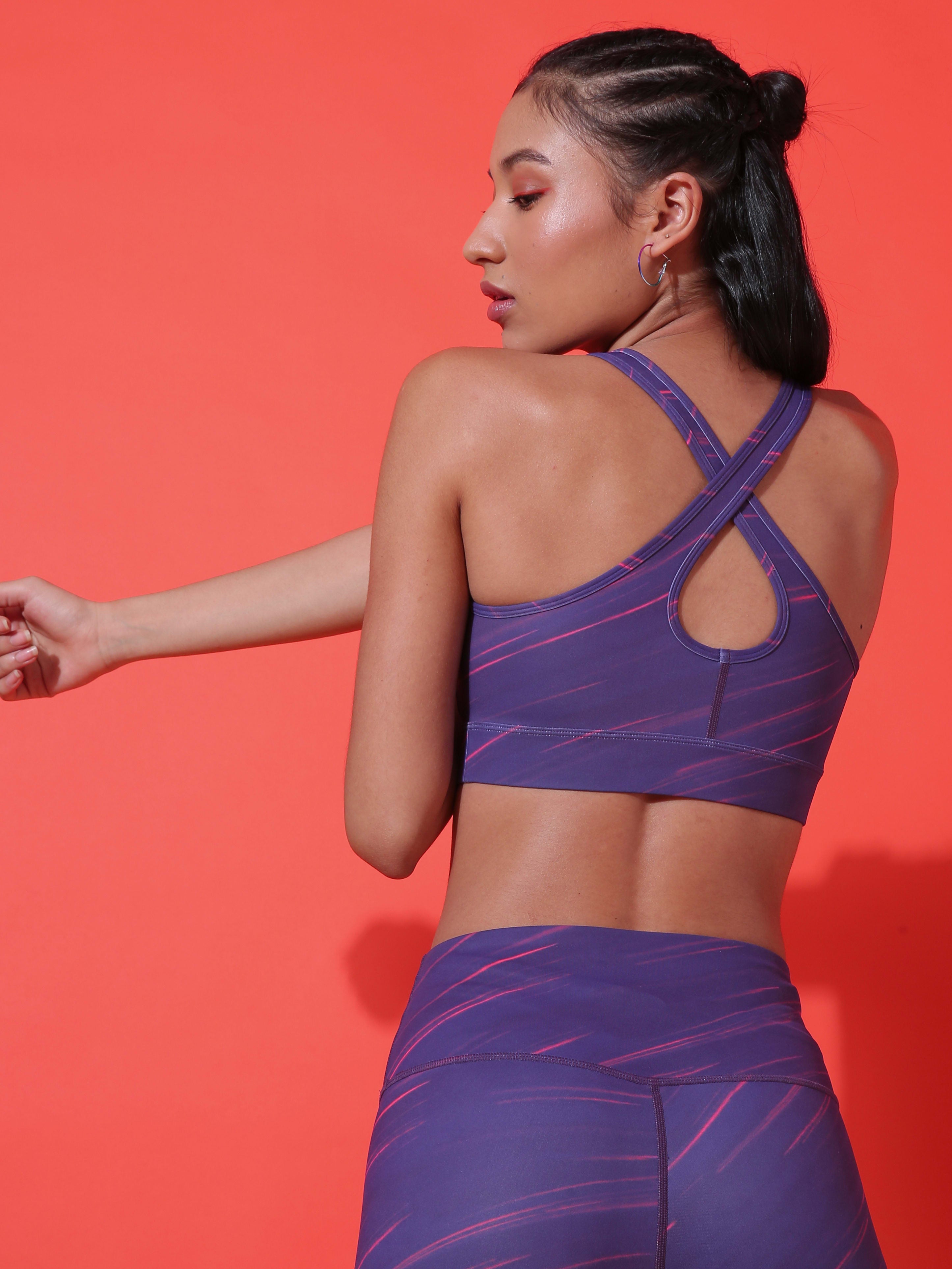 Neon Streak Print Co-ord Set