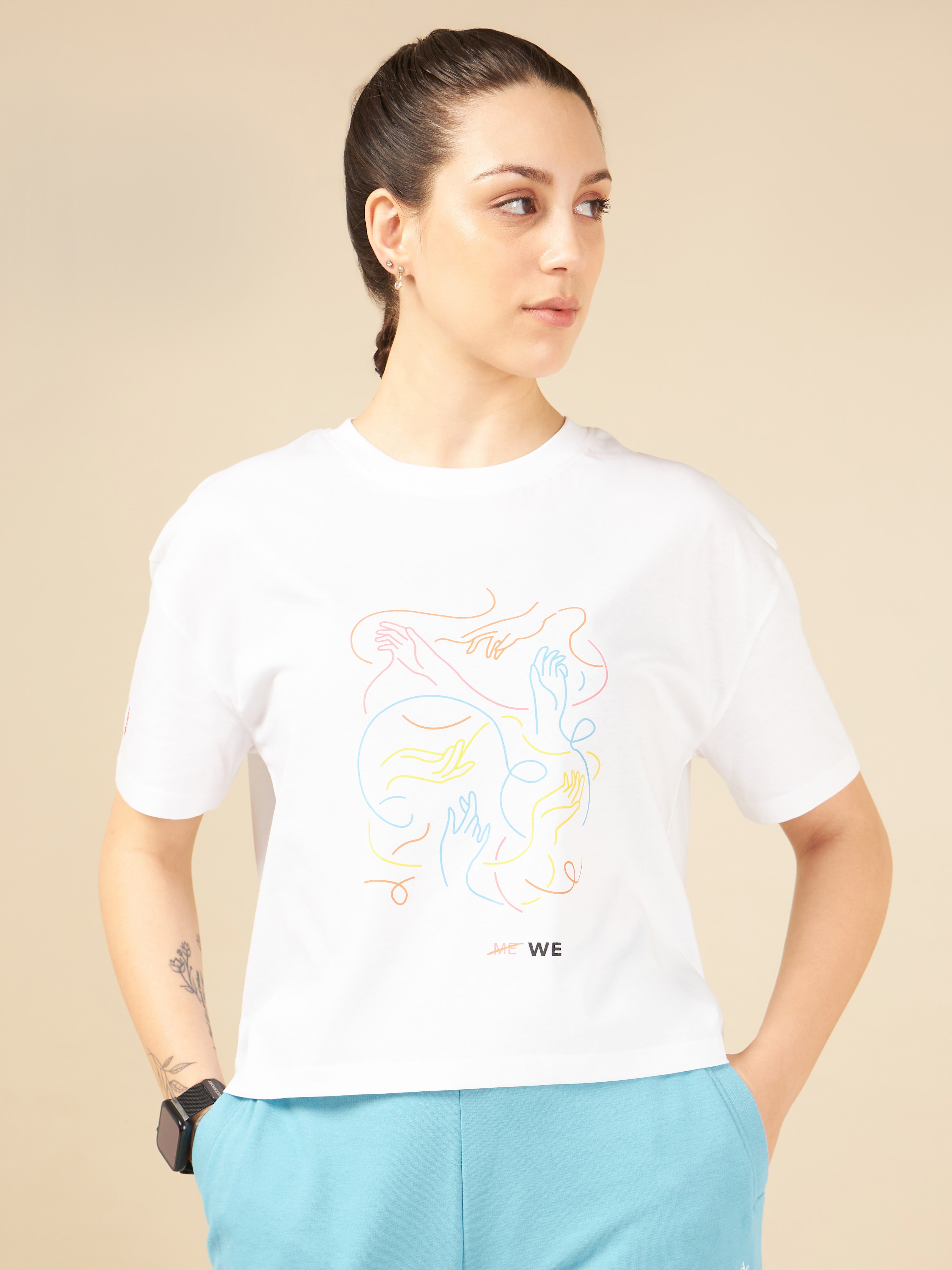 Women White Cult community T-shirt