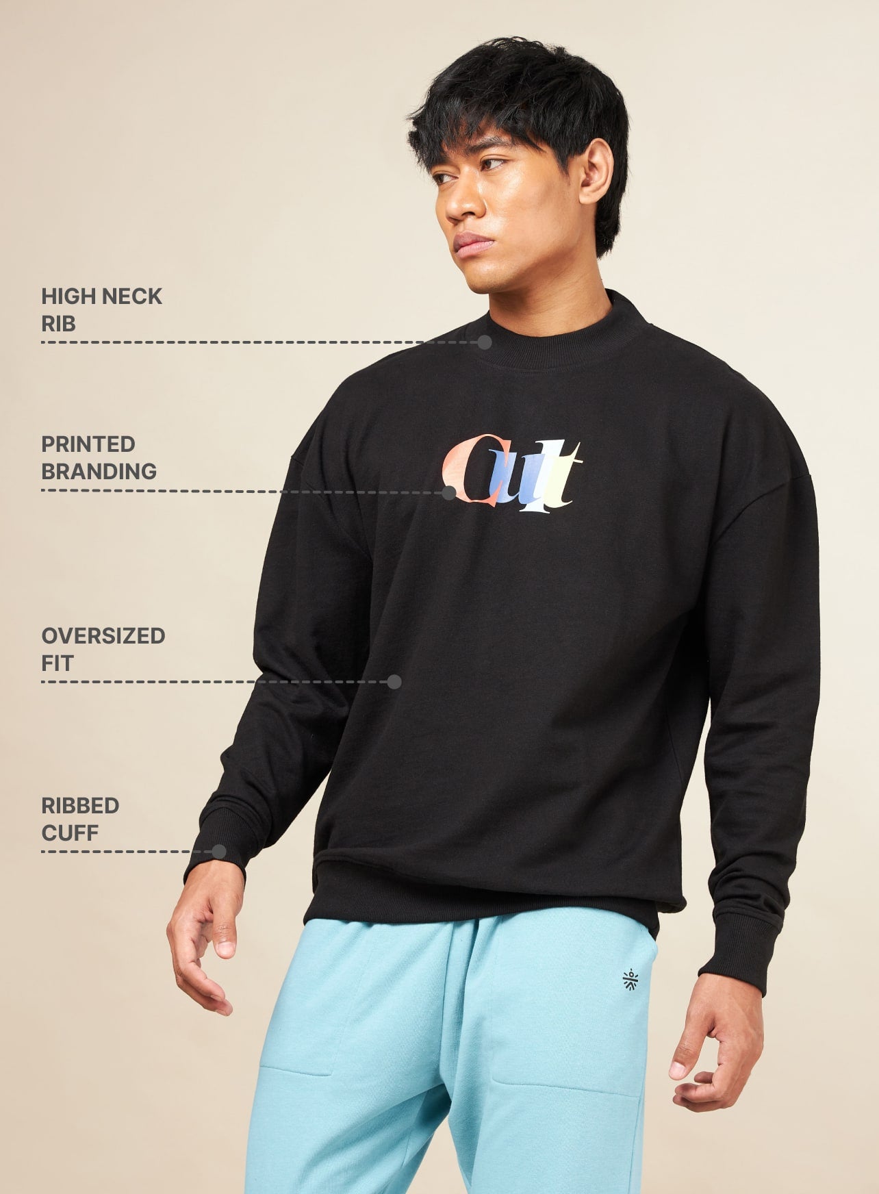 Cult Brand Carrier Black Sweatshirt