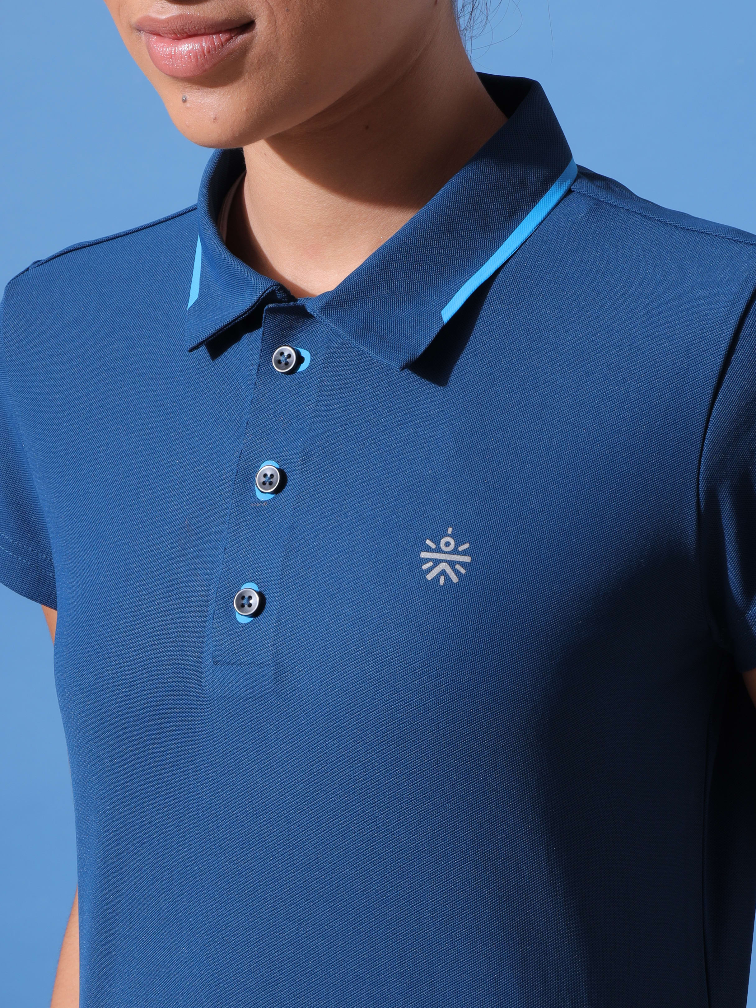 Women's Bonded Plum Polo T-shirt