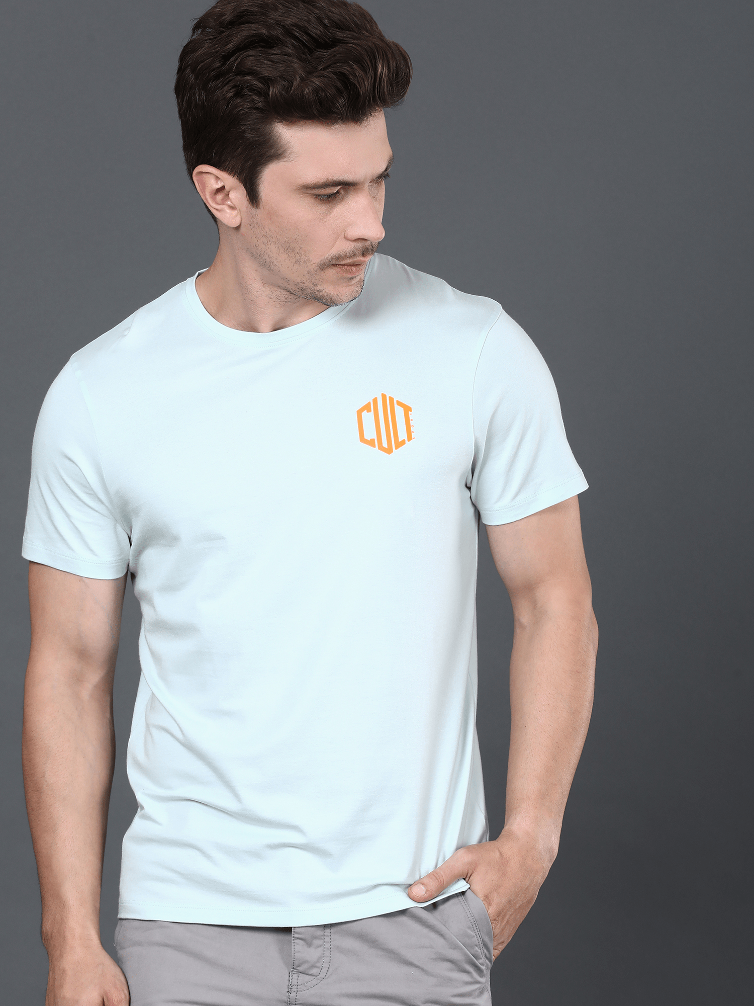 Bamboo Crisp Blue Casual Tee