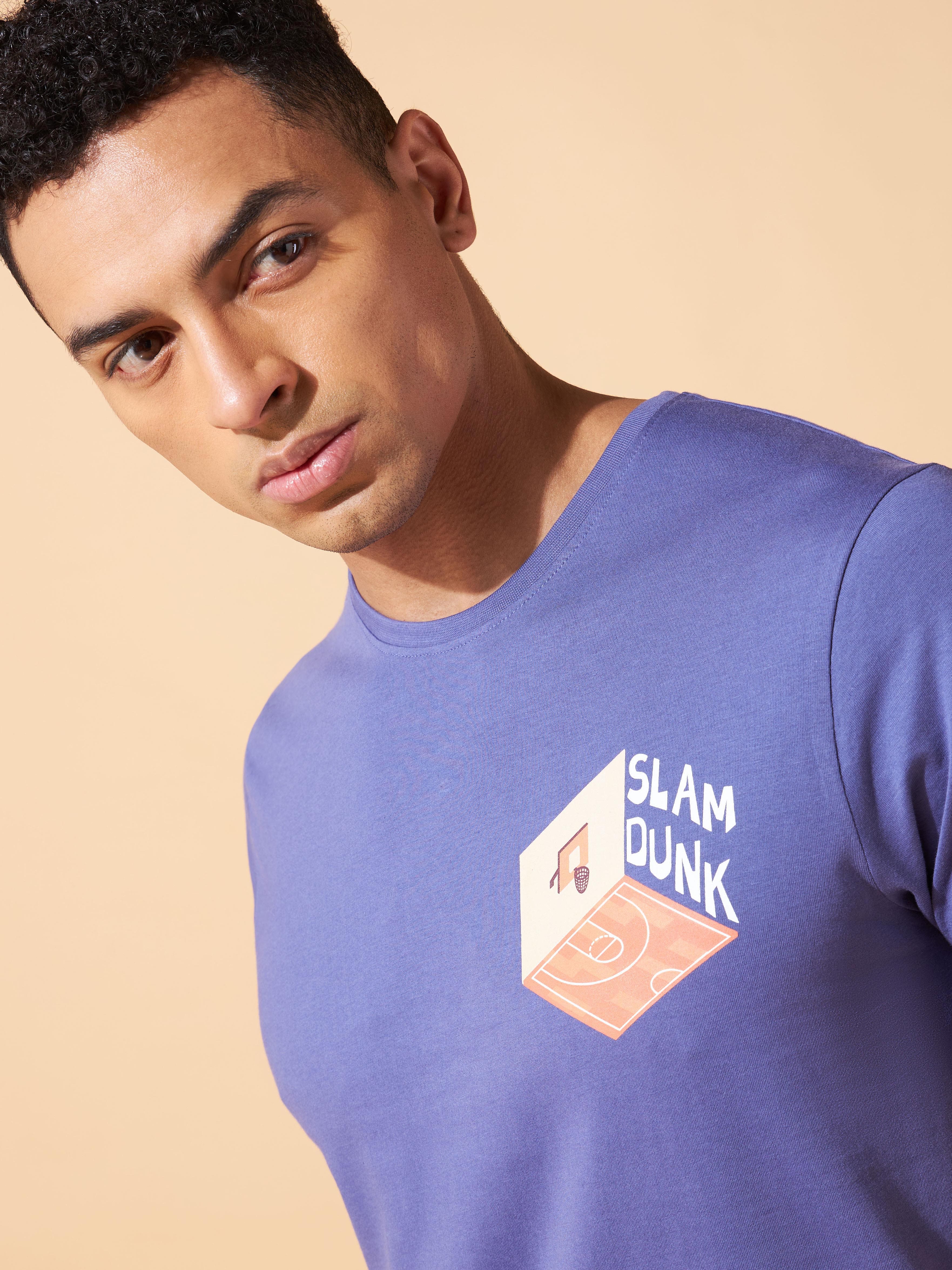 Slam Dunk Miniature Print T-shirt