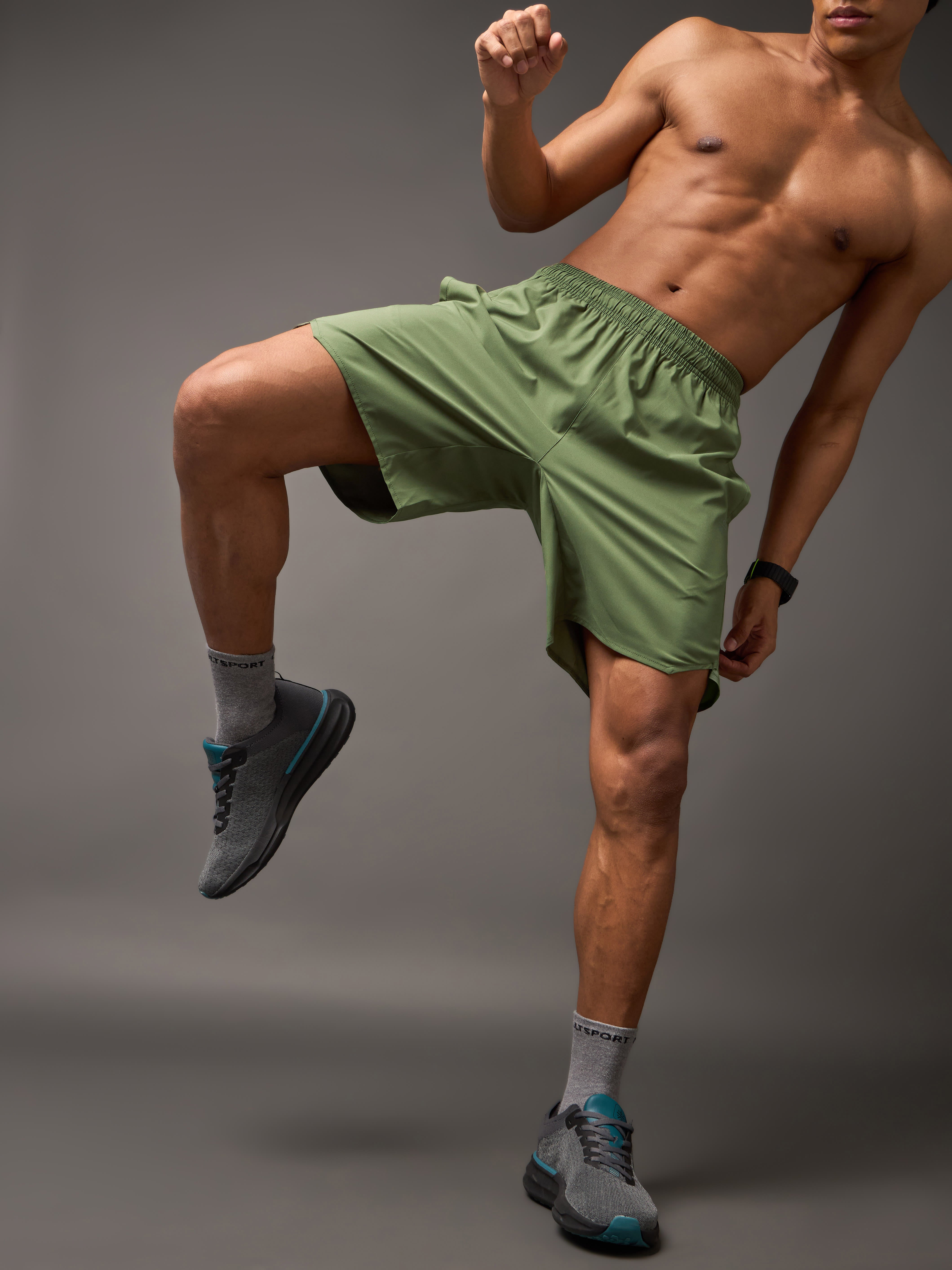 Iconic Olive Running Shorts