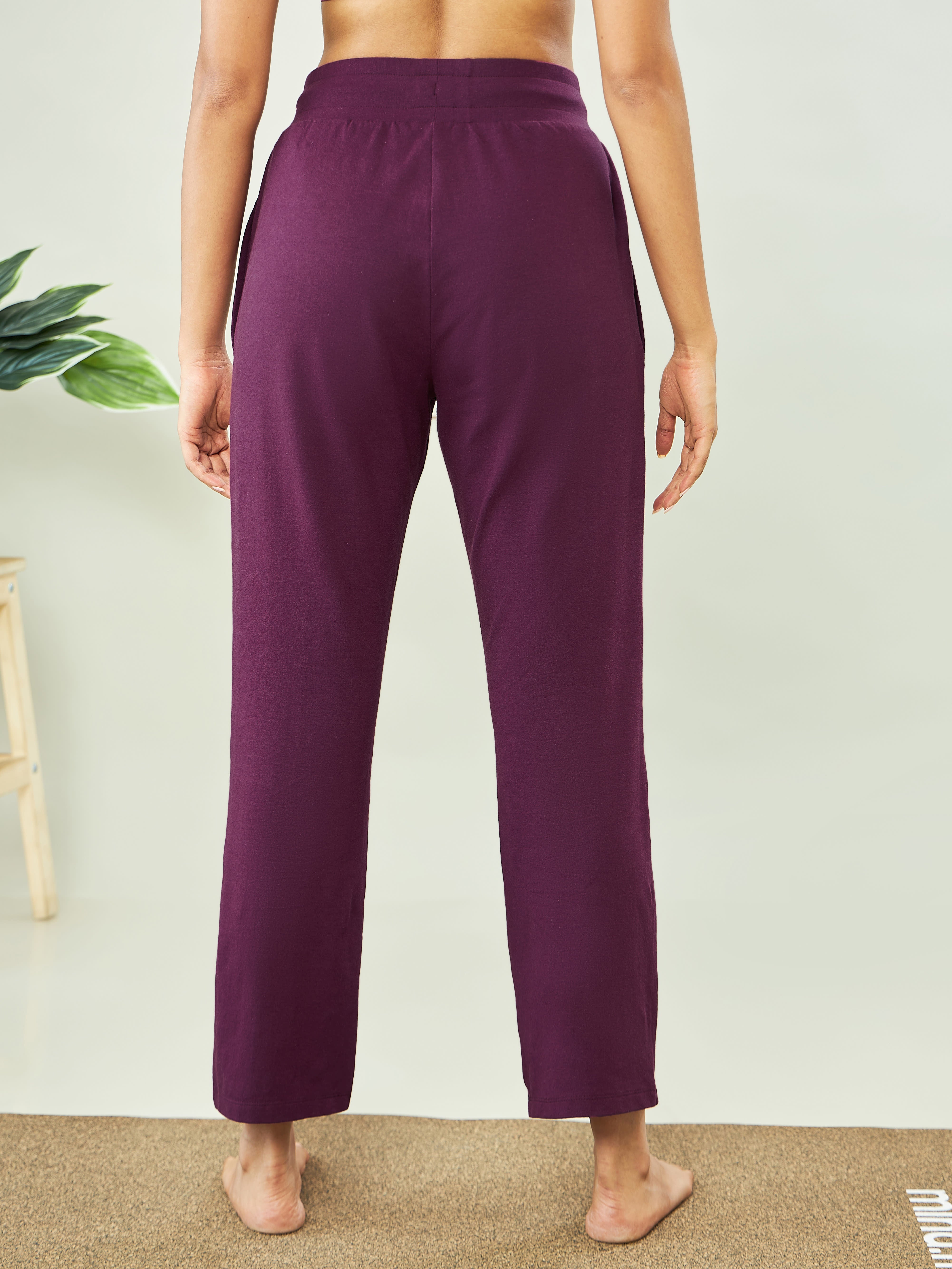 Solid Regular Track Pants with Pockets