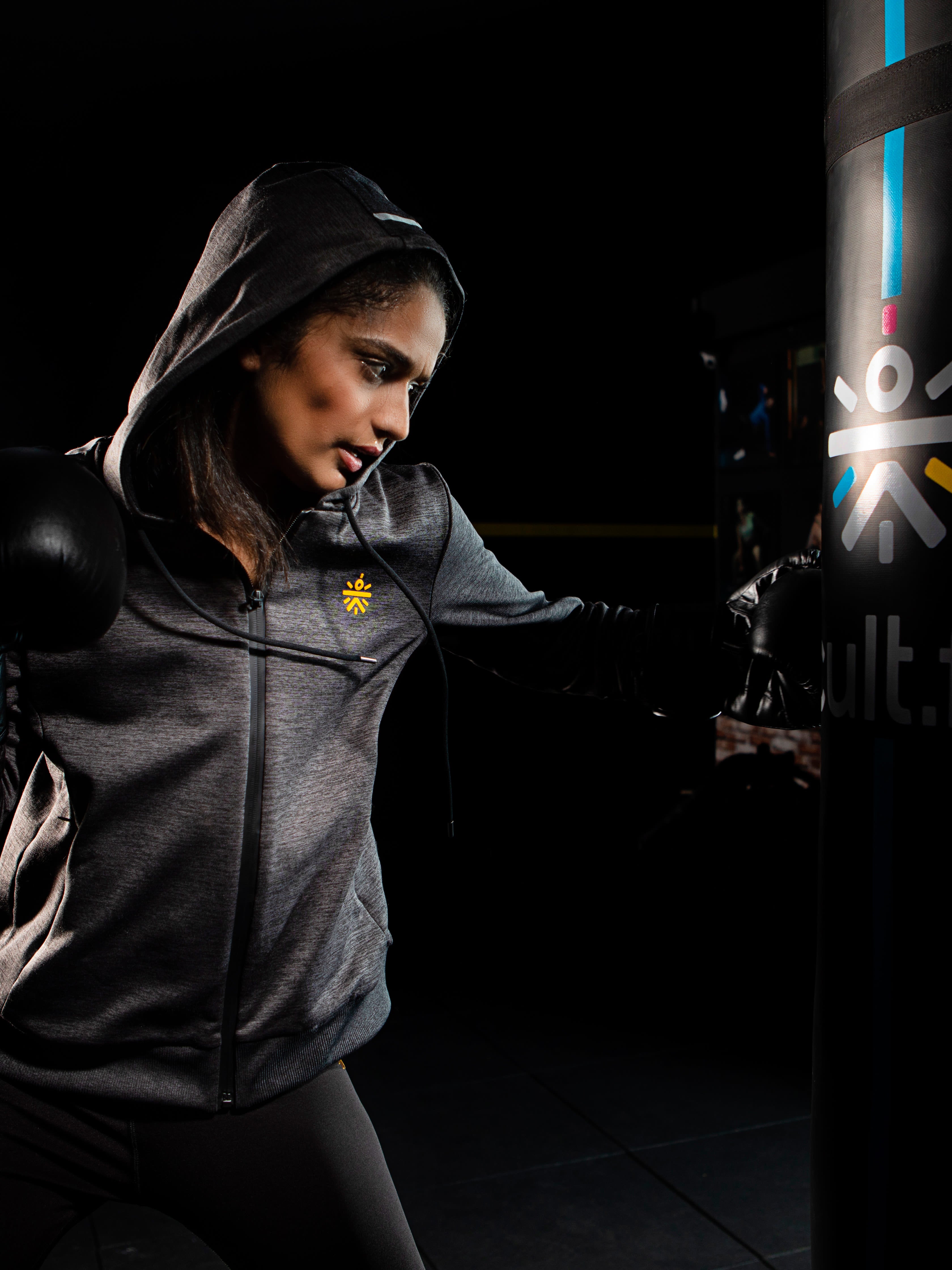 Women Vital Carry On Charcoal Hoodie