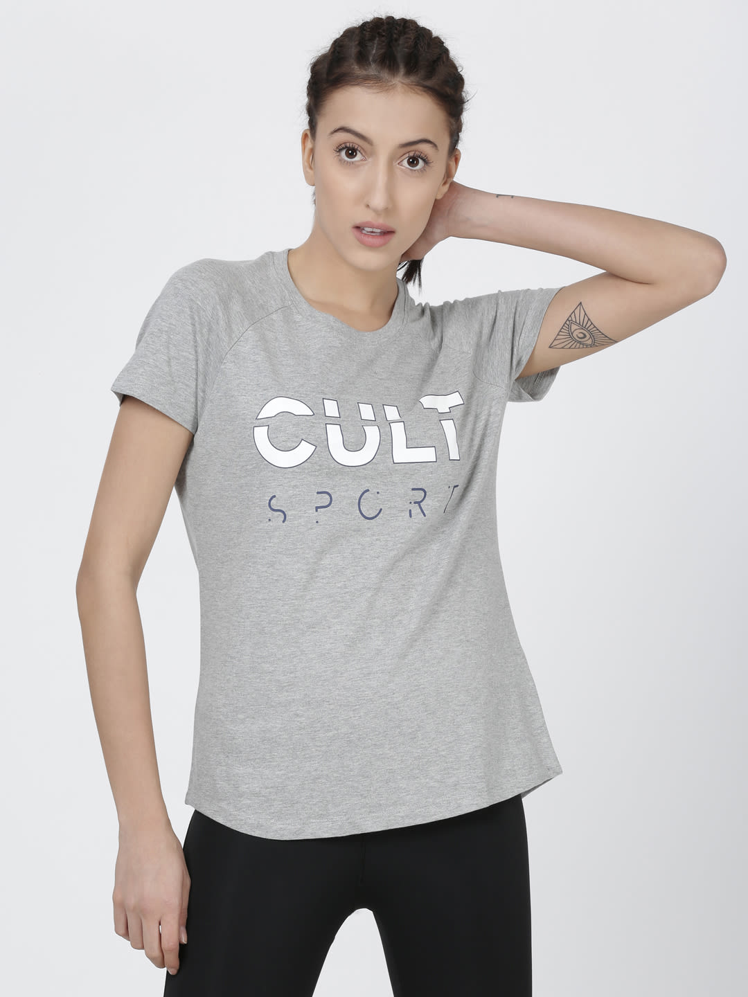 Signature Hustle Grey Training Tee