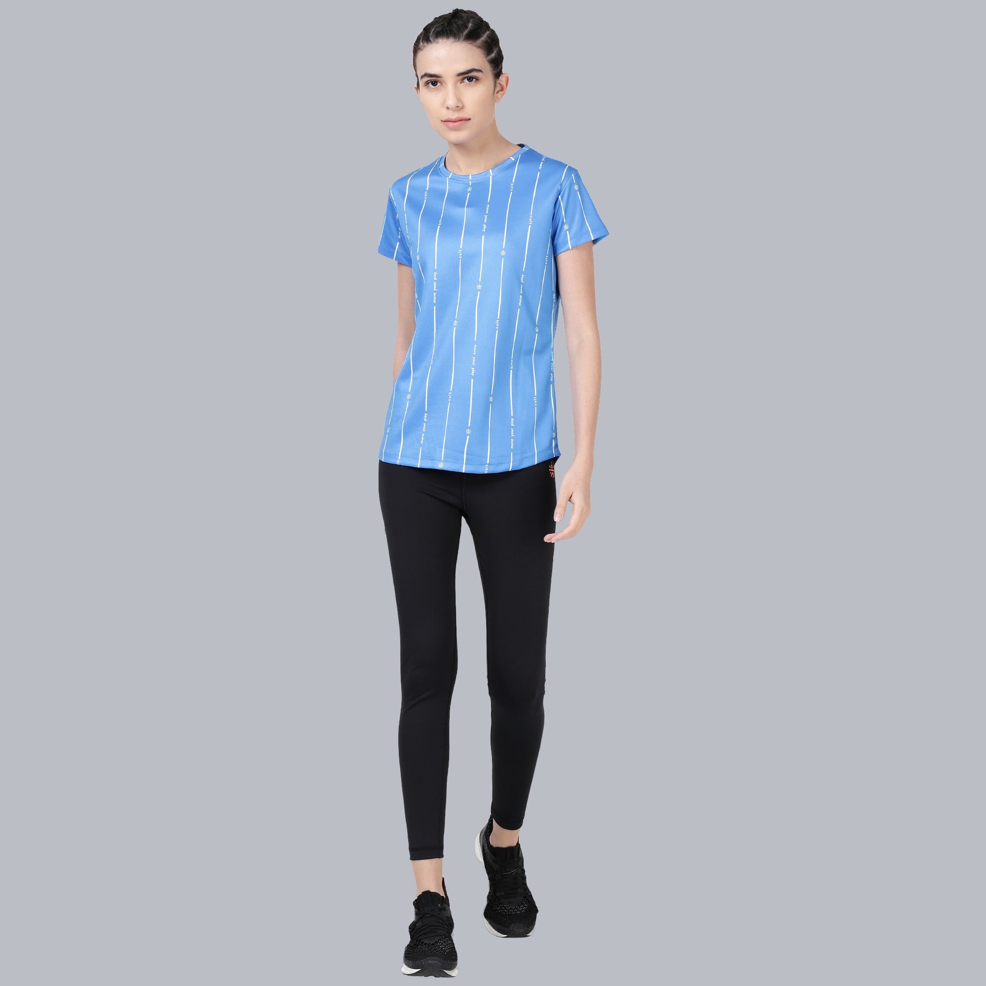 Striped Slim Fit T-shirt - Blue