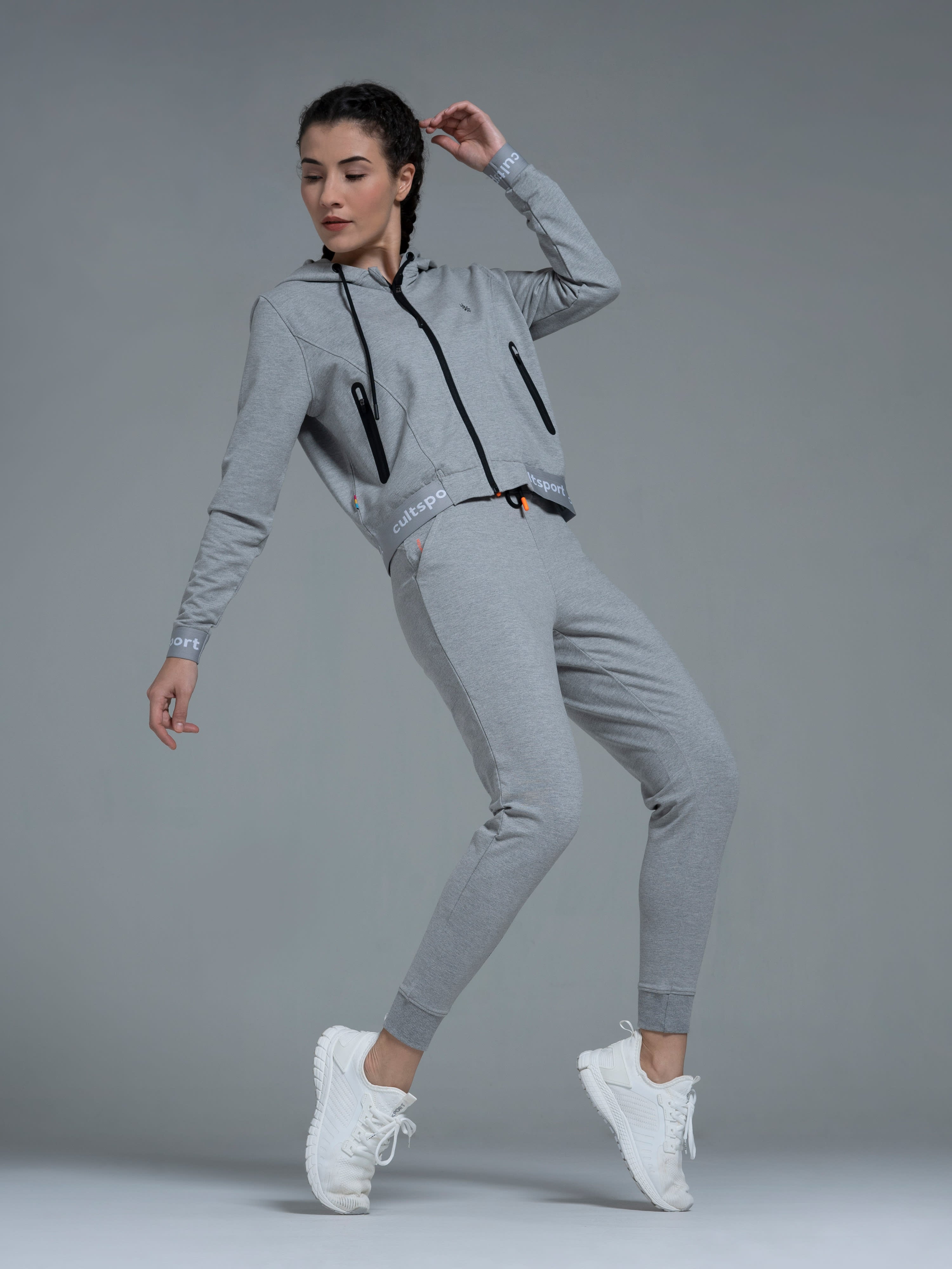 Flexoft Women's Cropped Hooded Sweatshirt