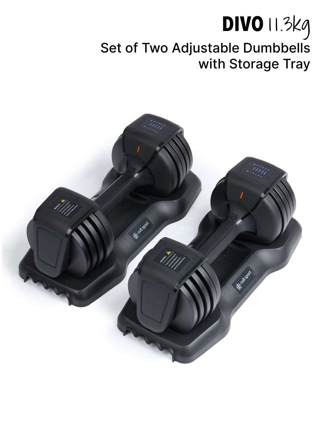 Divo 11.3kg (Pack of 2) Adjustable Dumbbell for Men & Women for Fitness and Home Workout, Adjustable Dumbbell (6 months extended warranty only on Cultstore.com)