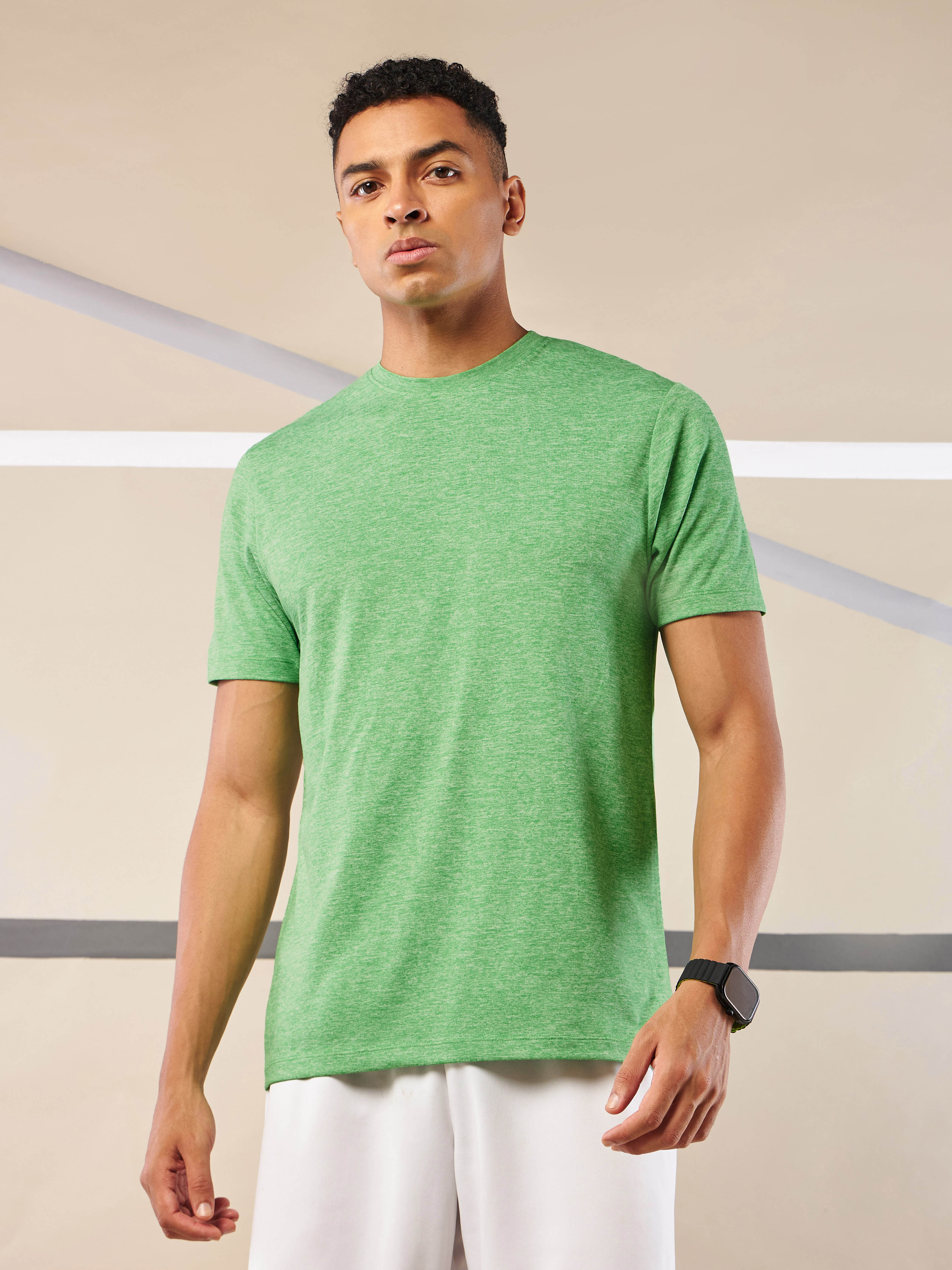 Men's All Day Workout Green Comfortech T-shirt