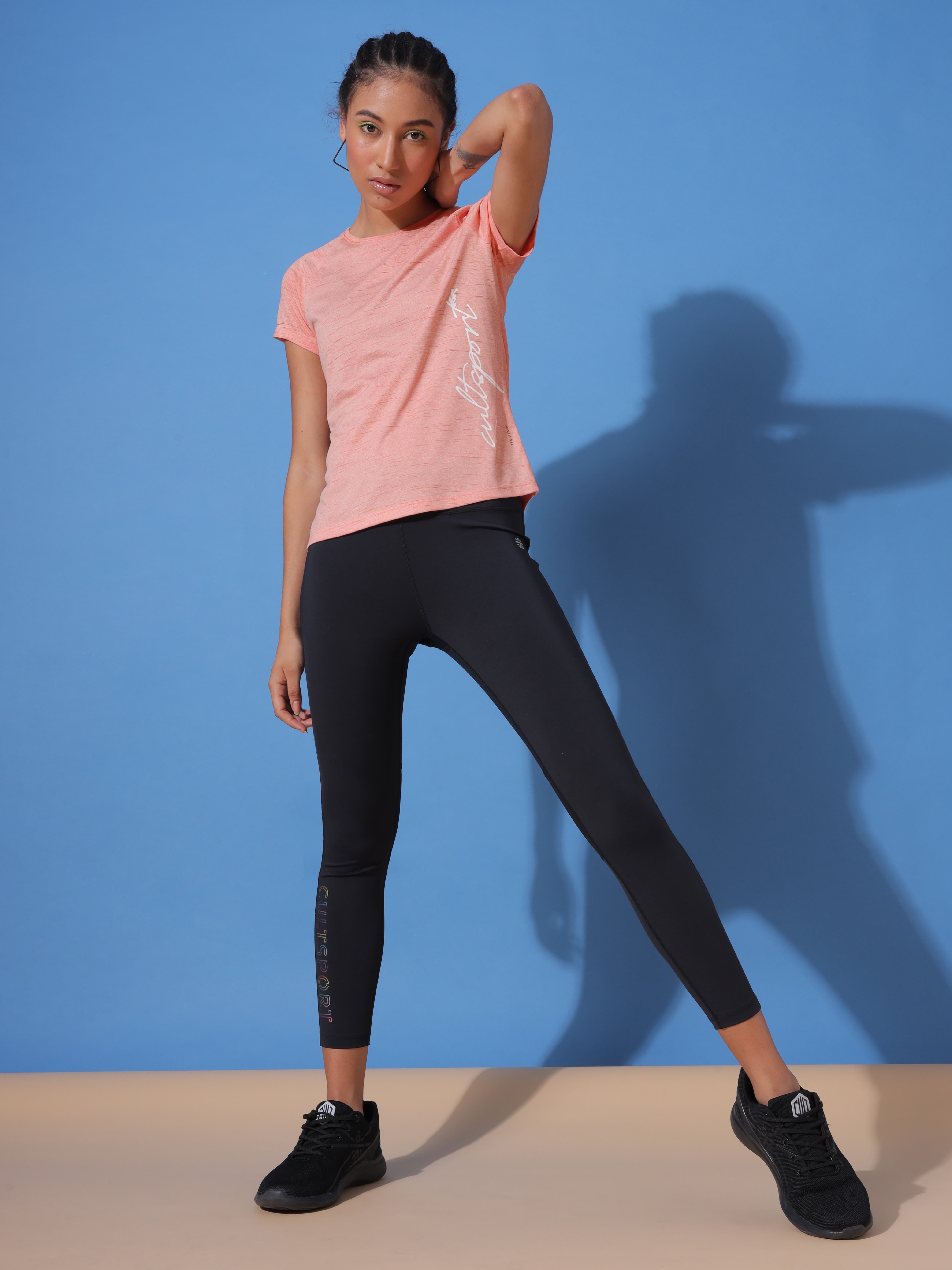 Graphic Print Workout T-shirt