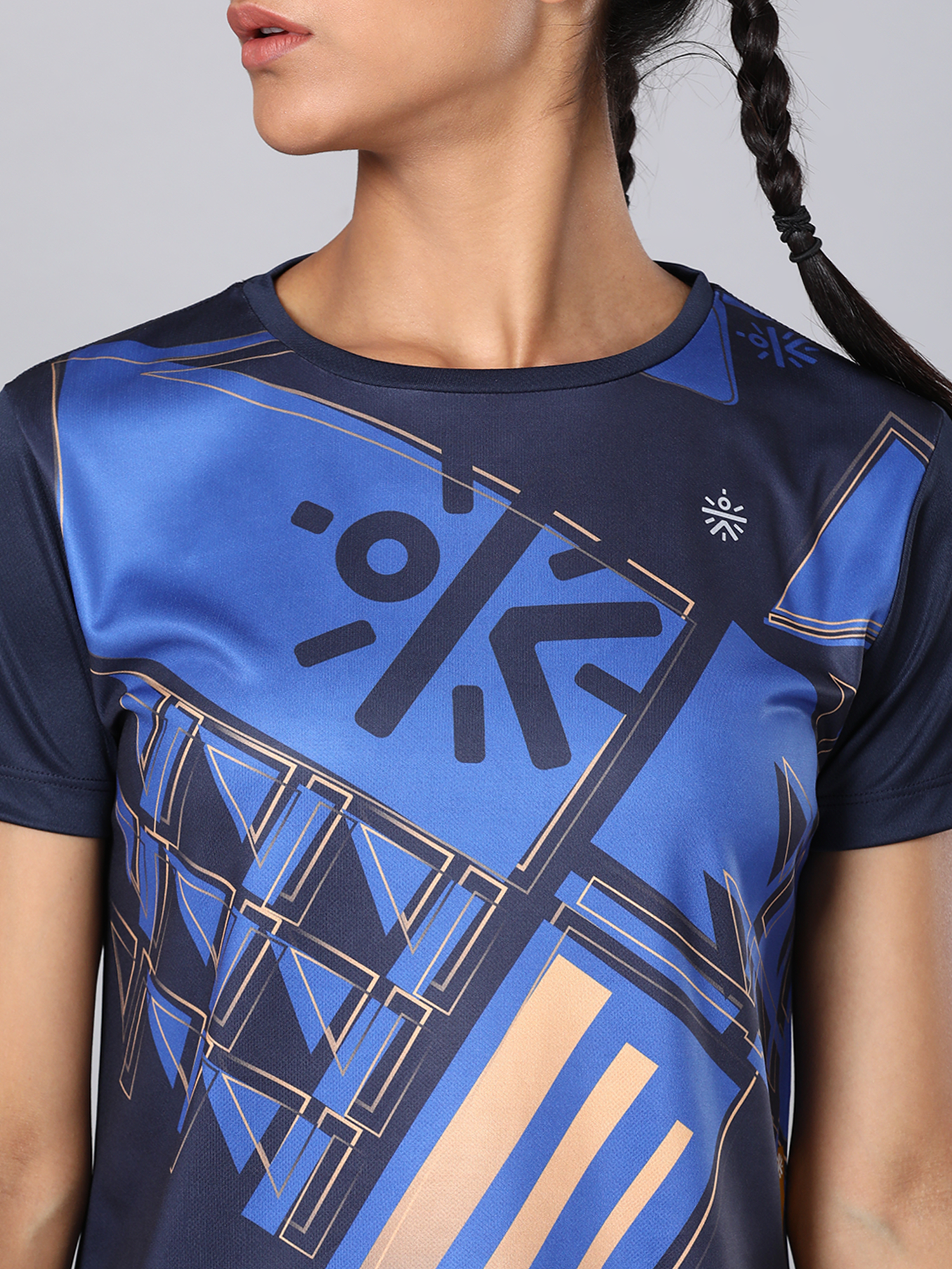 Code Graph Navy Workout Tee