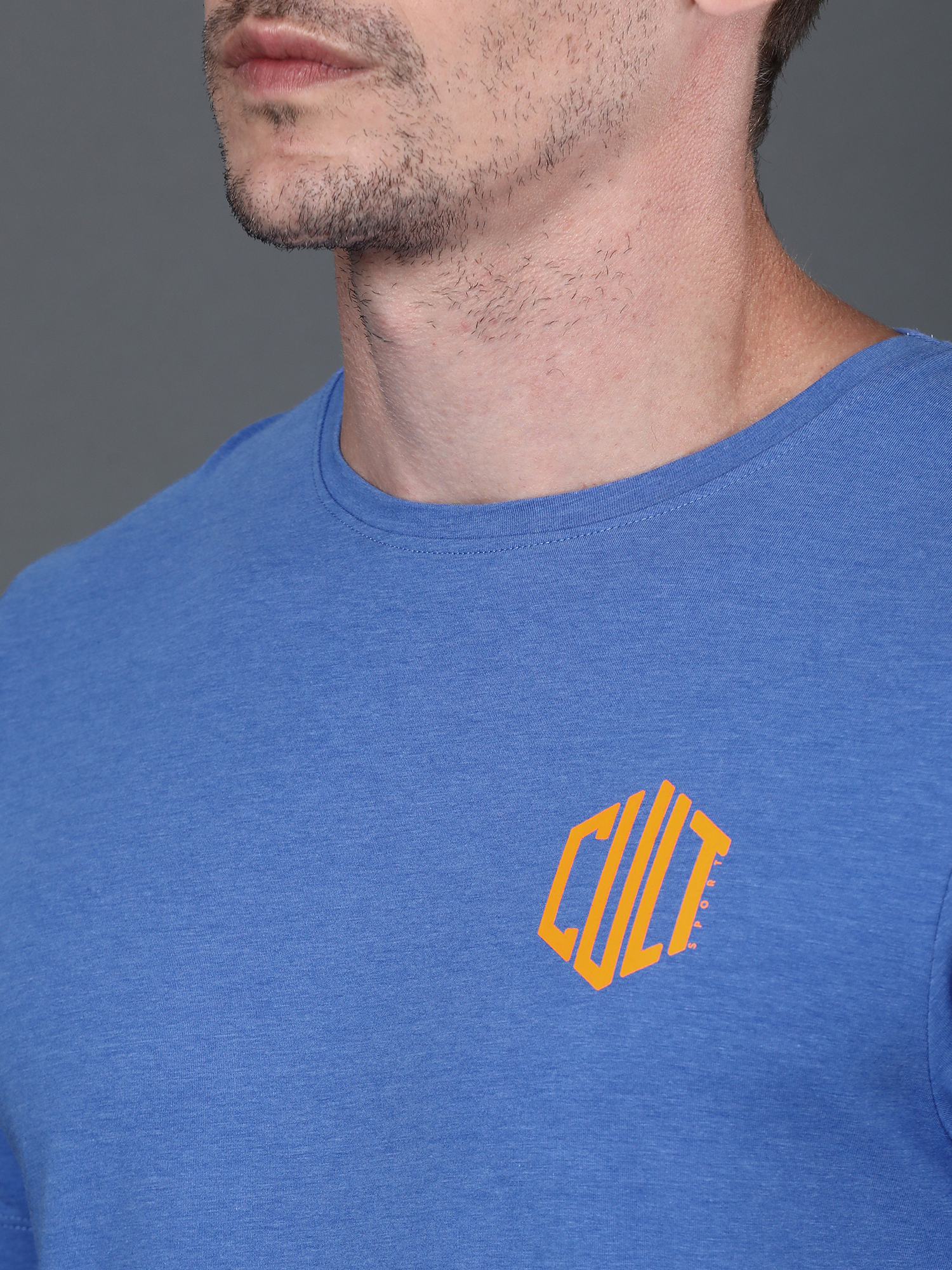 Bamboo Solid Blue Casual Tee