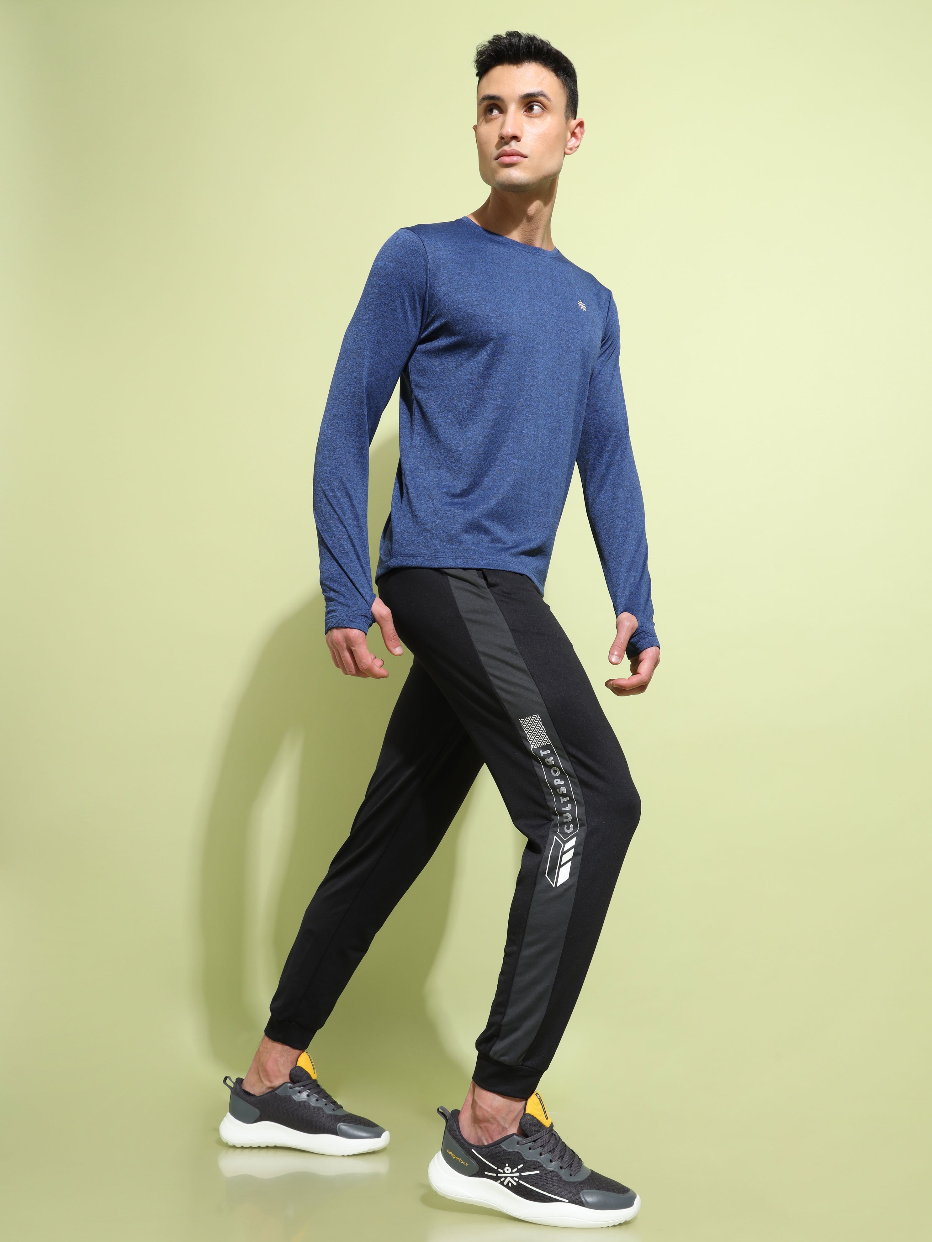 Panelled Performance Joggers with Print