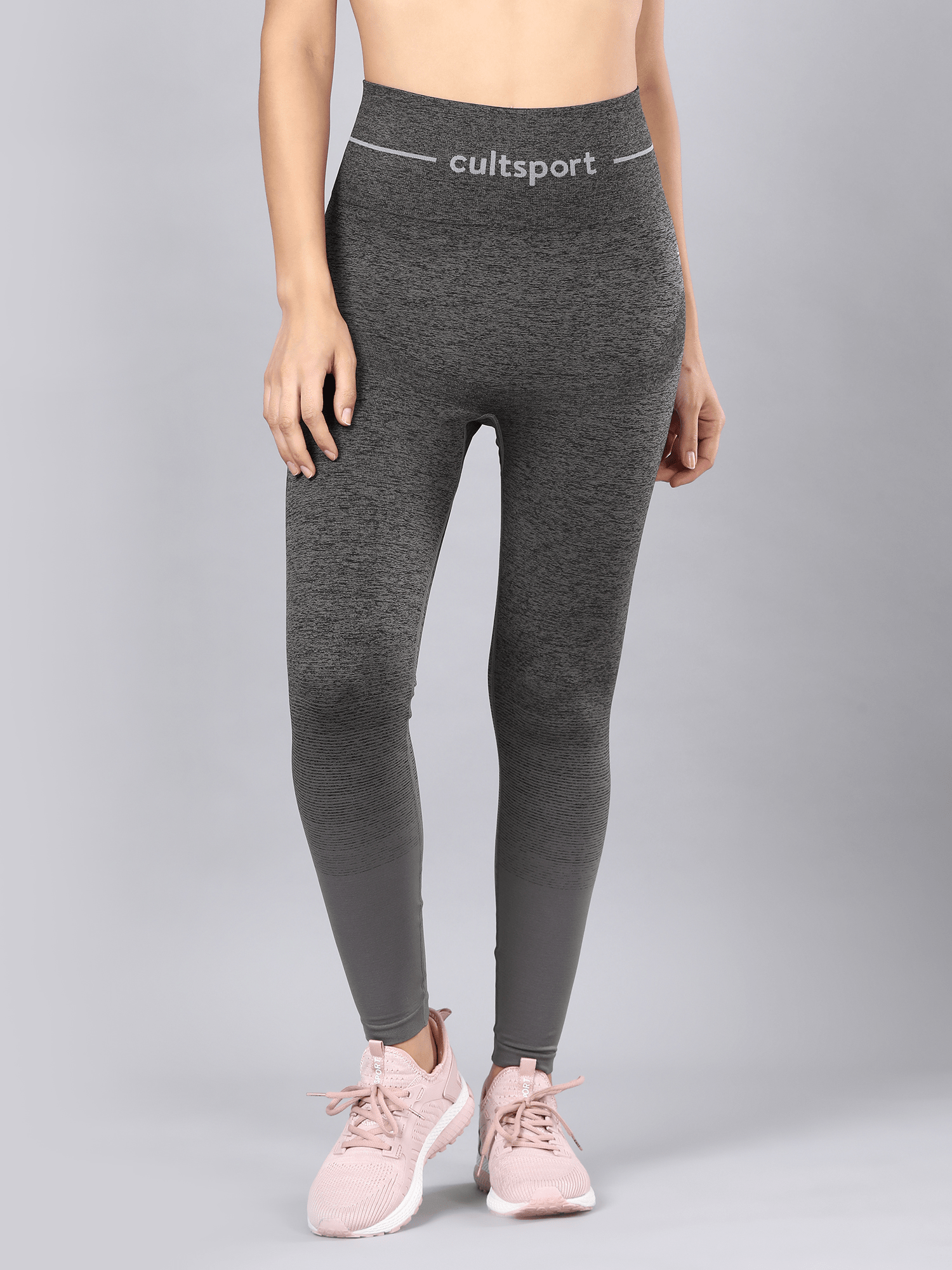 Yogini Flow Dark Grey Seamless Leggings