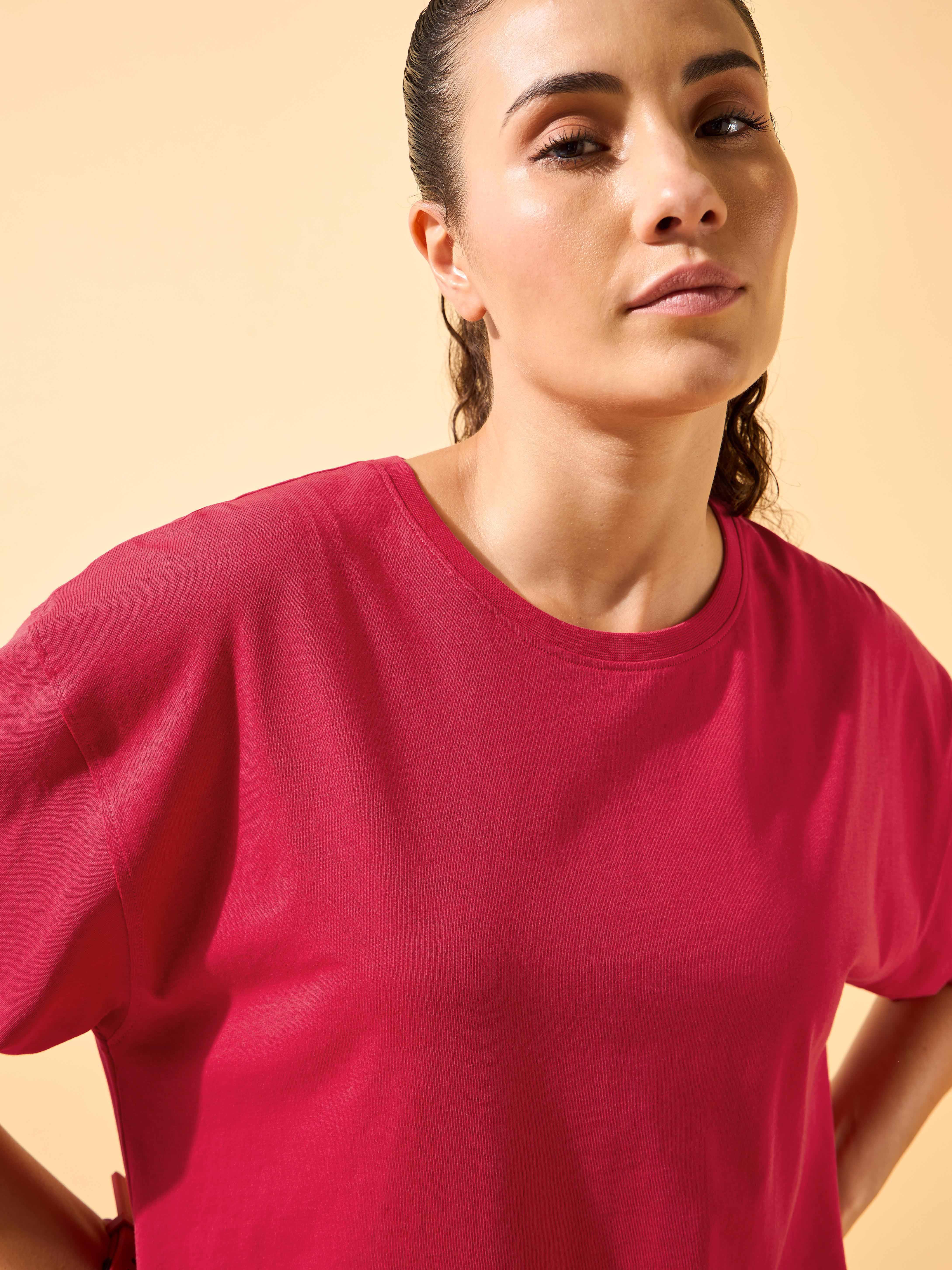 Circle Of Positive Print Oversized T-shirt