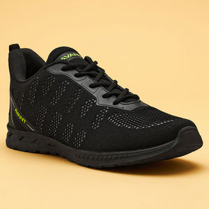 Avant Men's Hurricane Running and Training Shoes - Black/White- Black Outsole