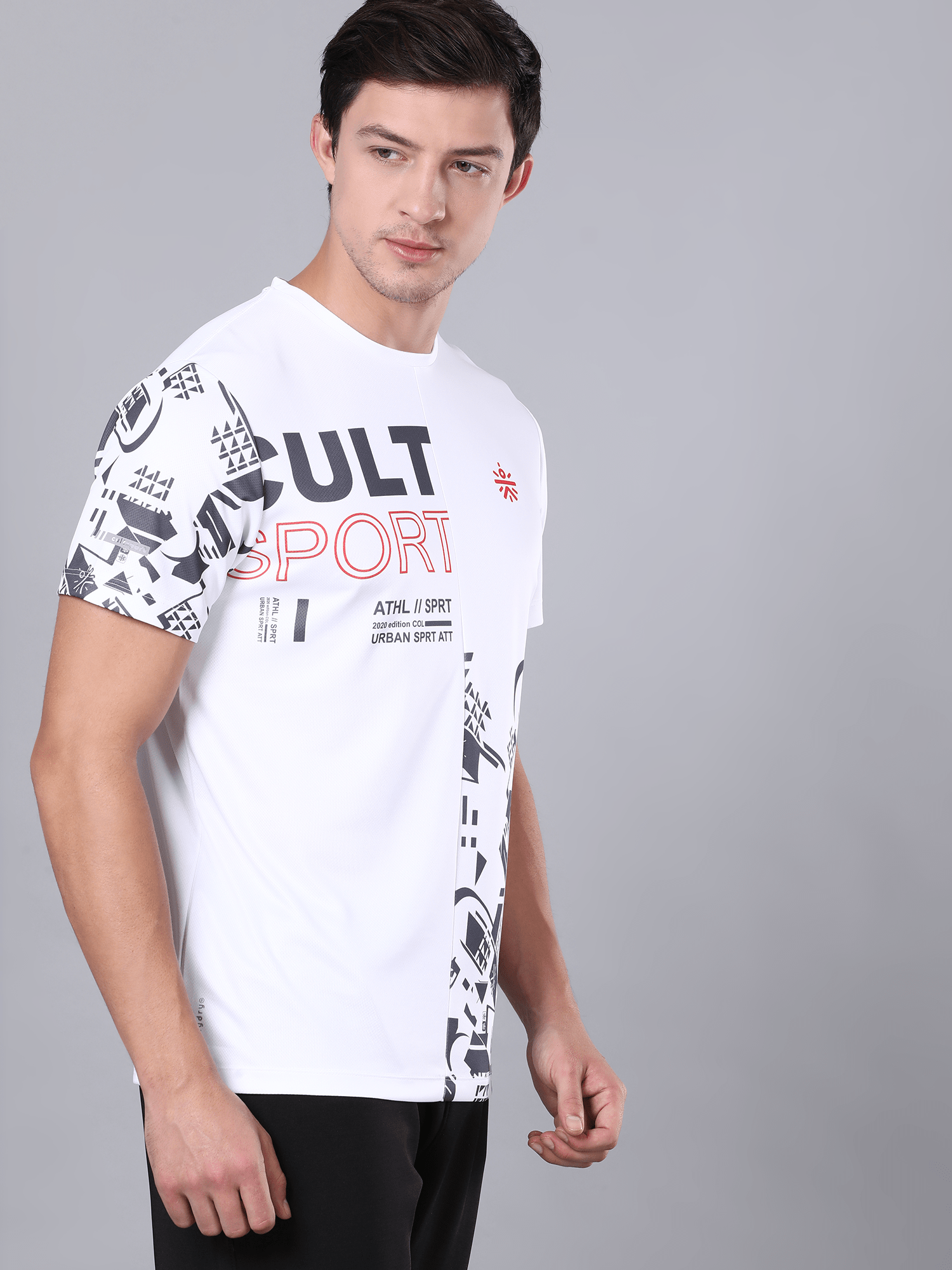 Dugout Houndstooth White Workout Tee