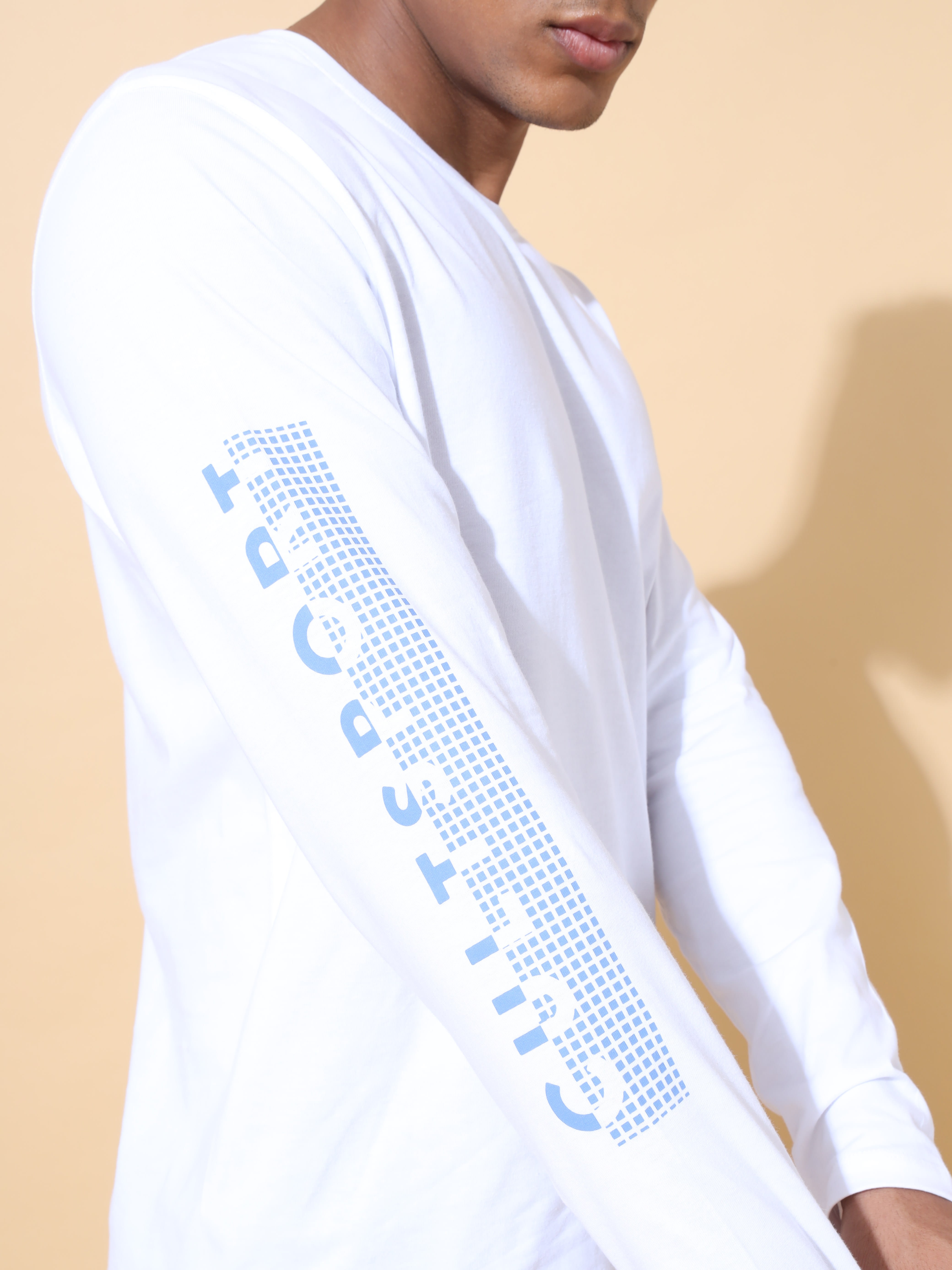 Solid Comfort T-shirt with Placement Print