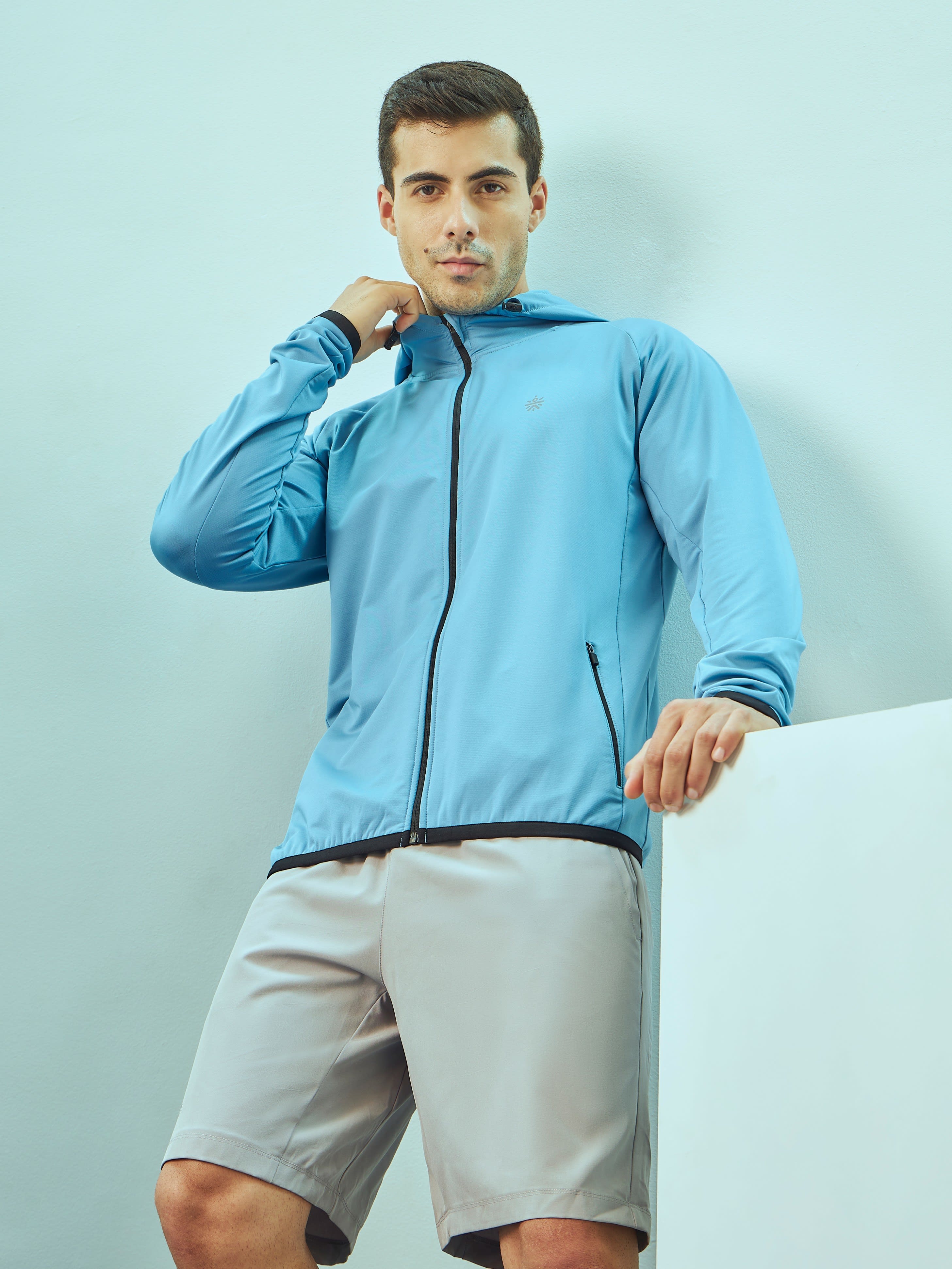 Zip-Front Hooded Jacket