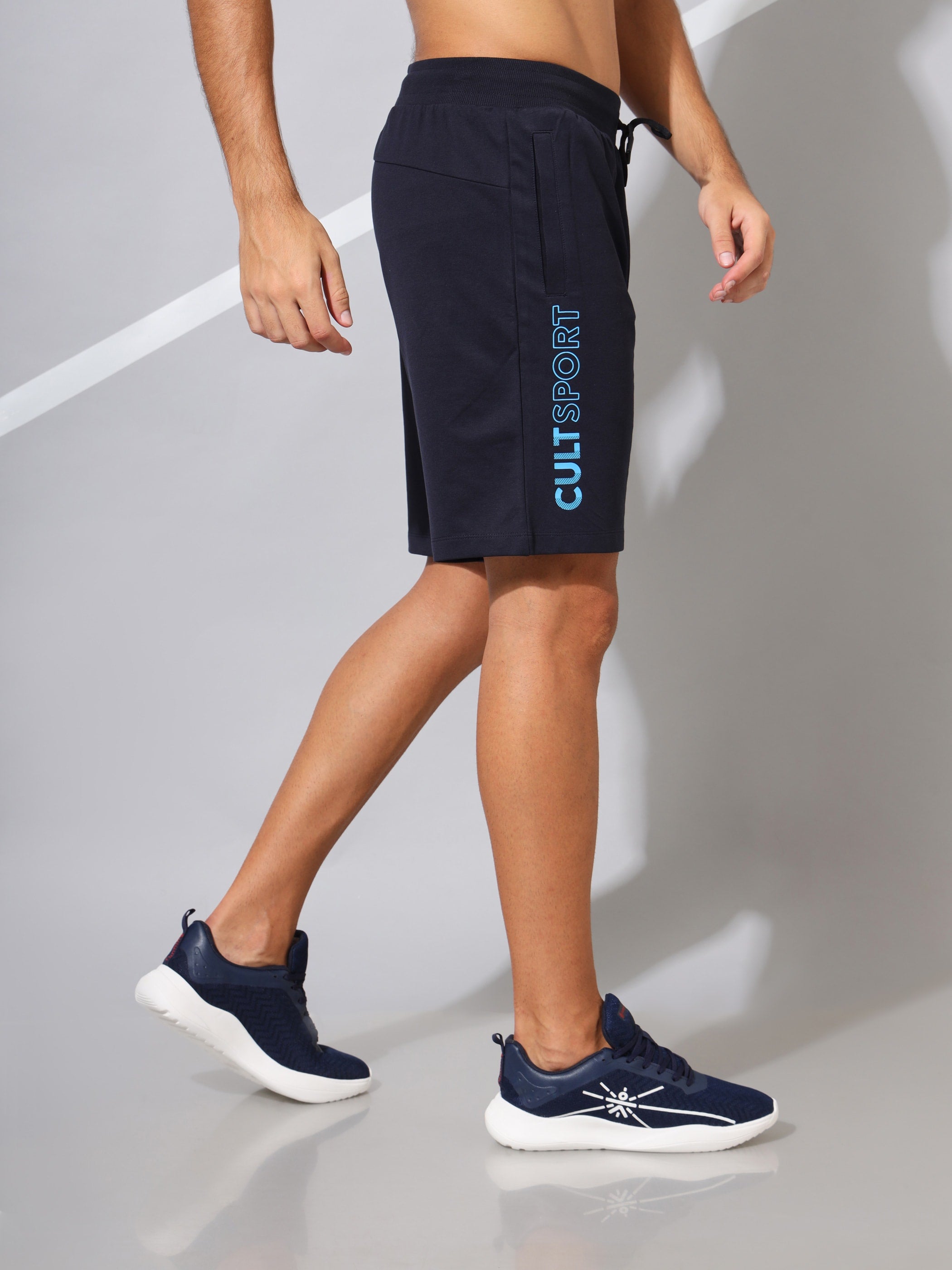 Comfort Solid Shorts with Tonal Print