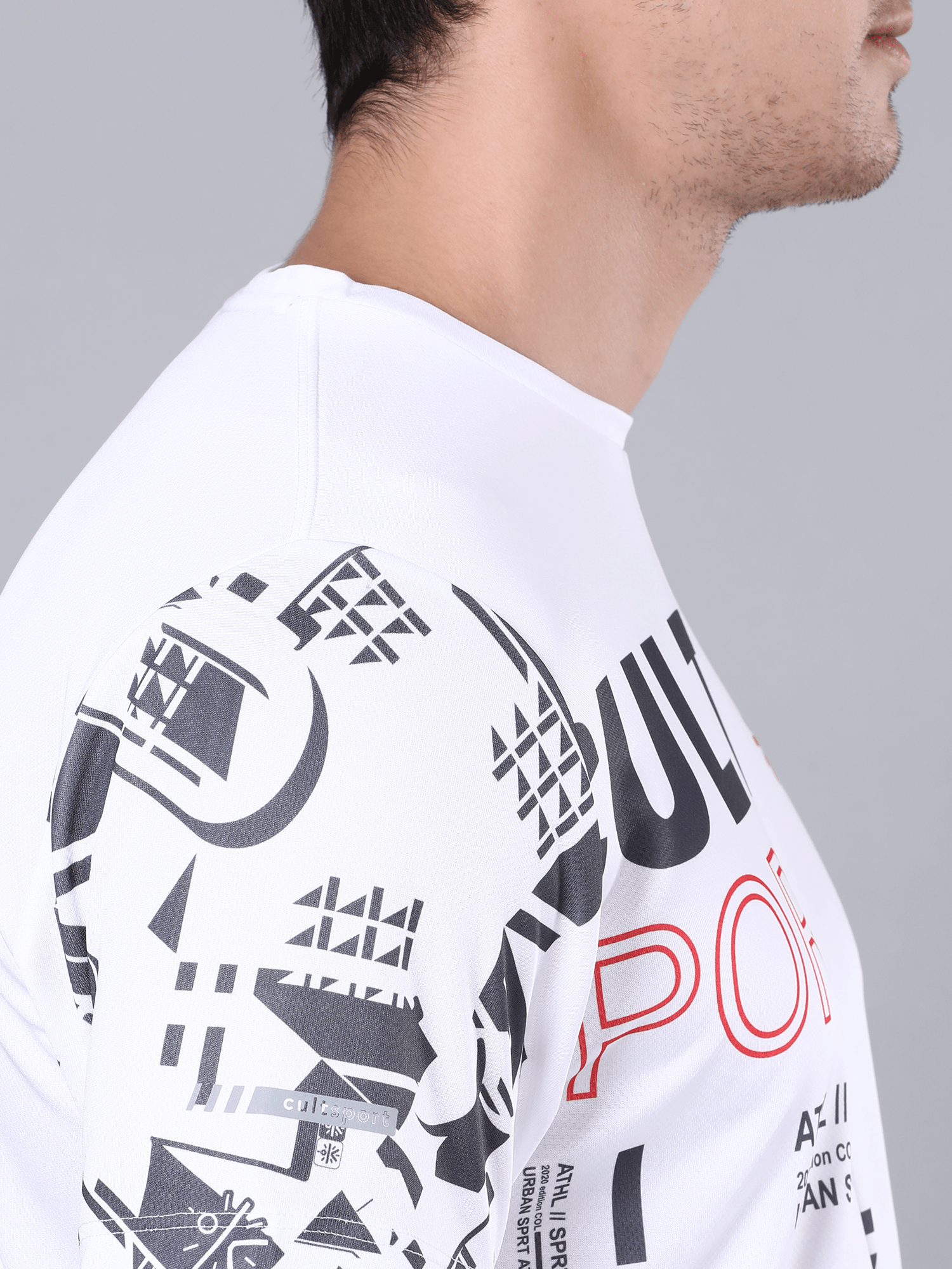 Dugout Houndstooth White Workout Tee