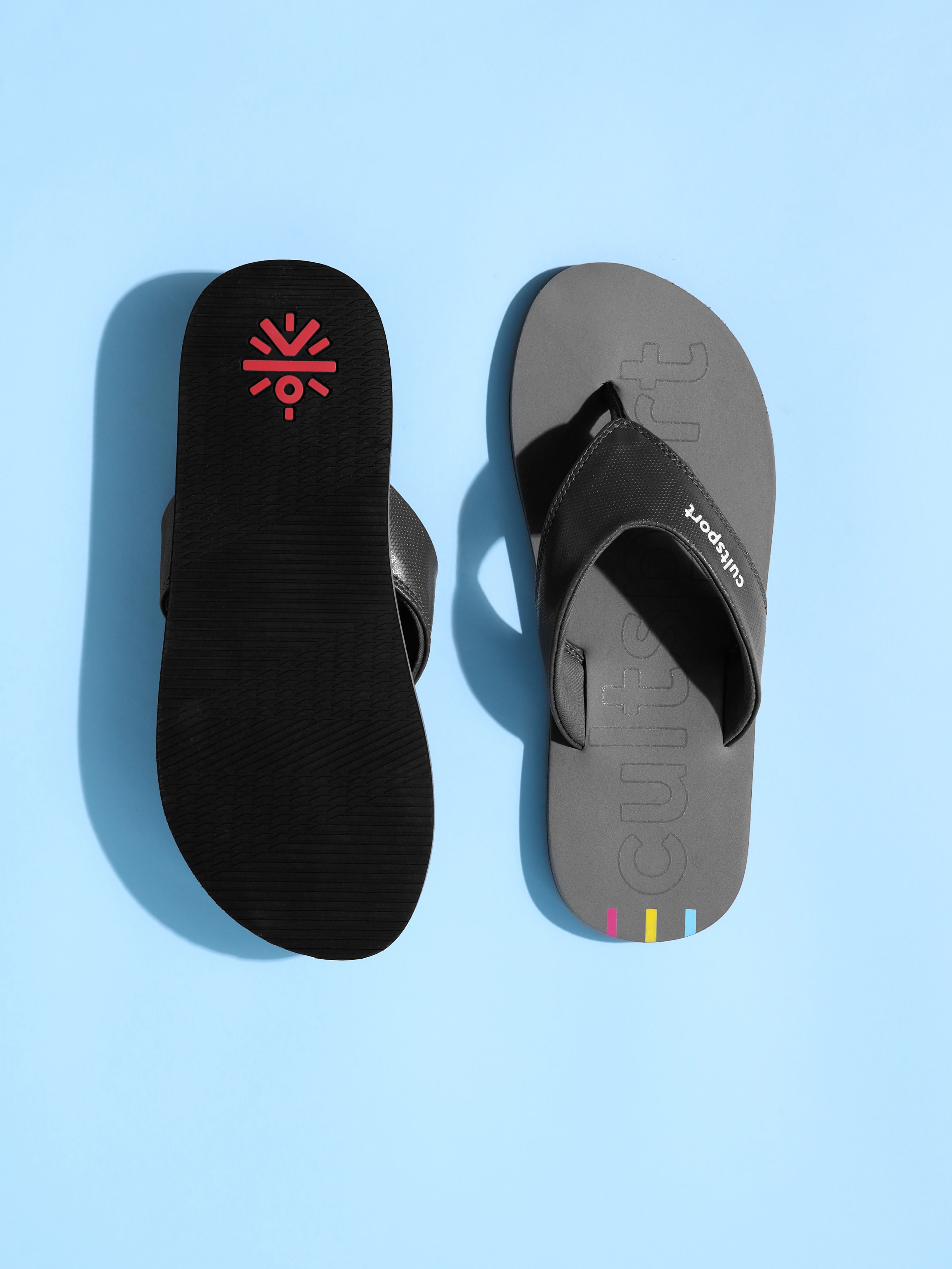 cult Glide Sweat Absorbing EVA Flip Flops - Dark Grey