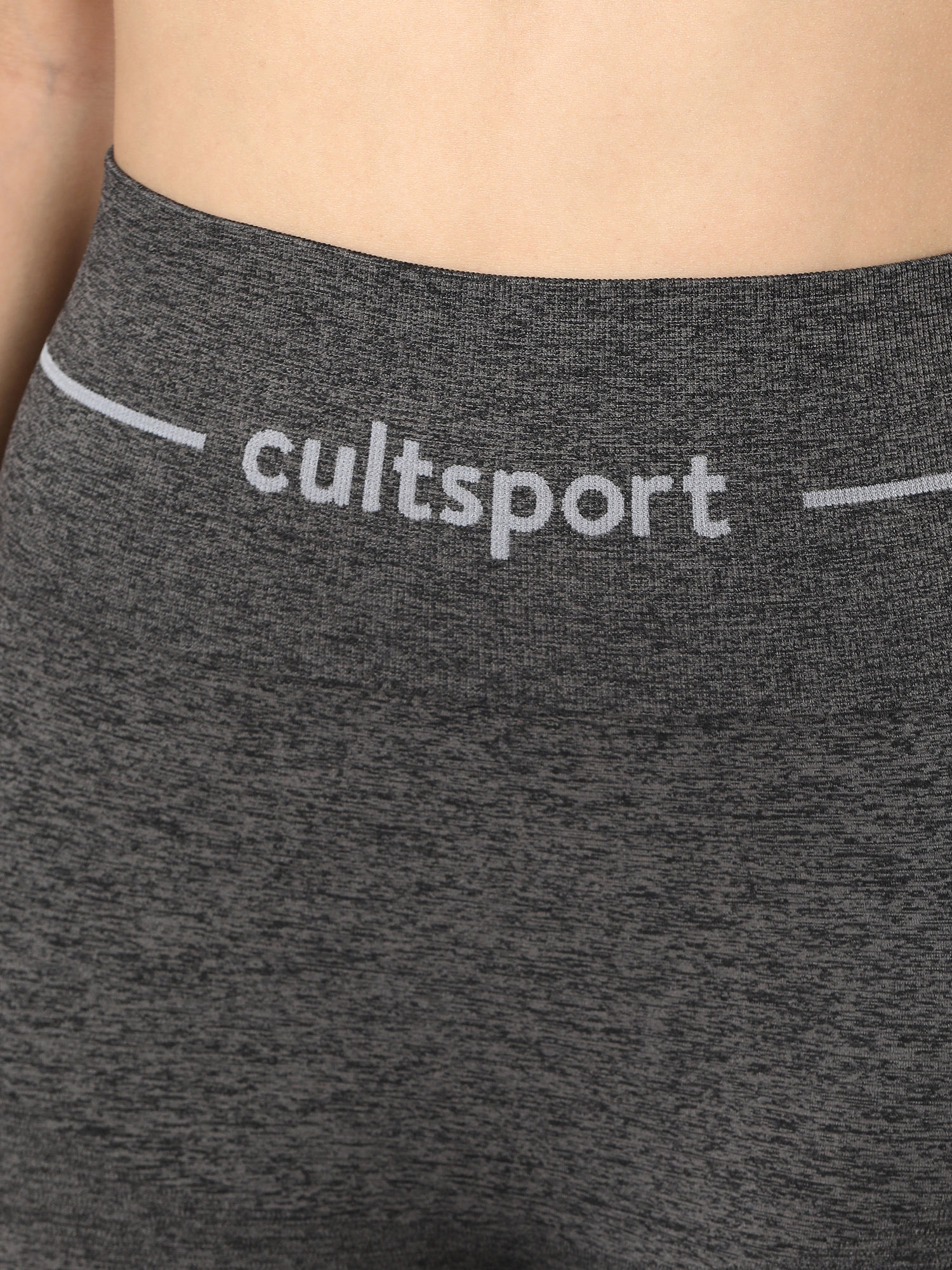 Yogini Flow Dark Grey Seamless Leggings