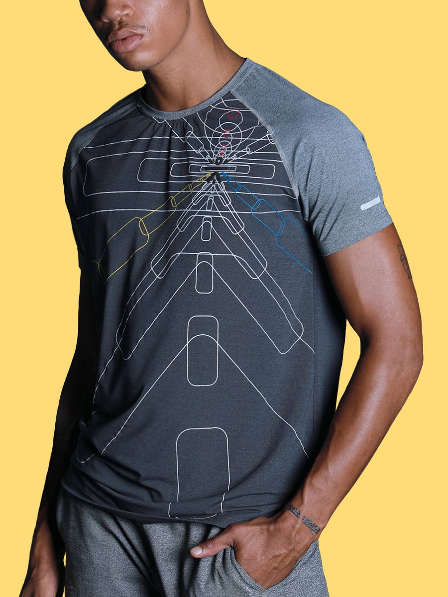 Men Signature Charcoal Perspective Tee