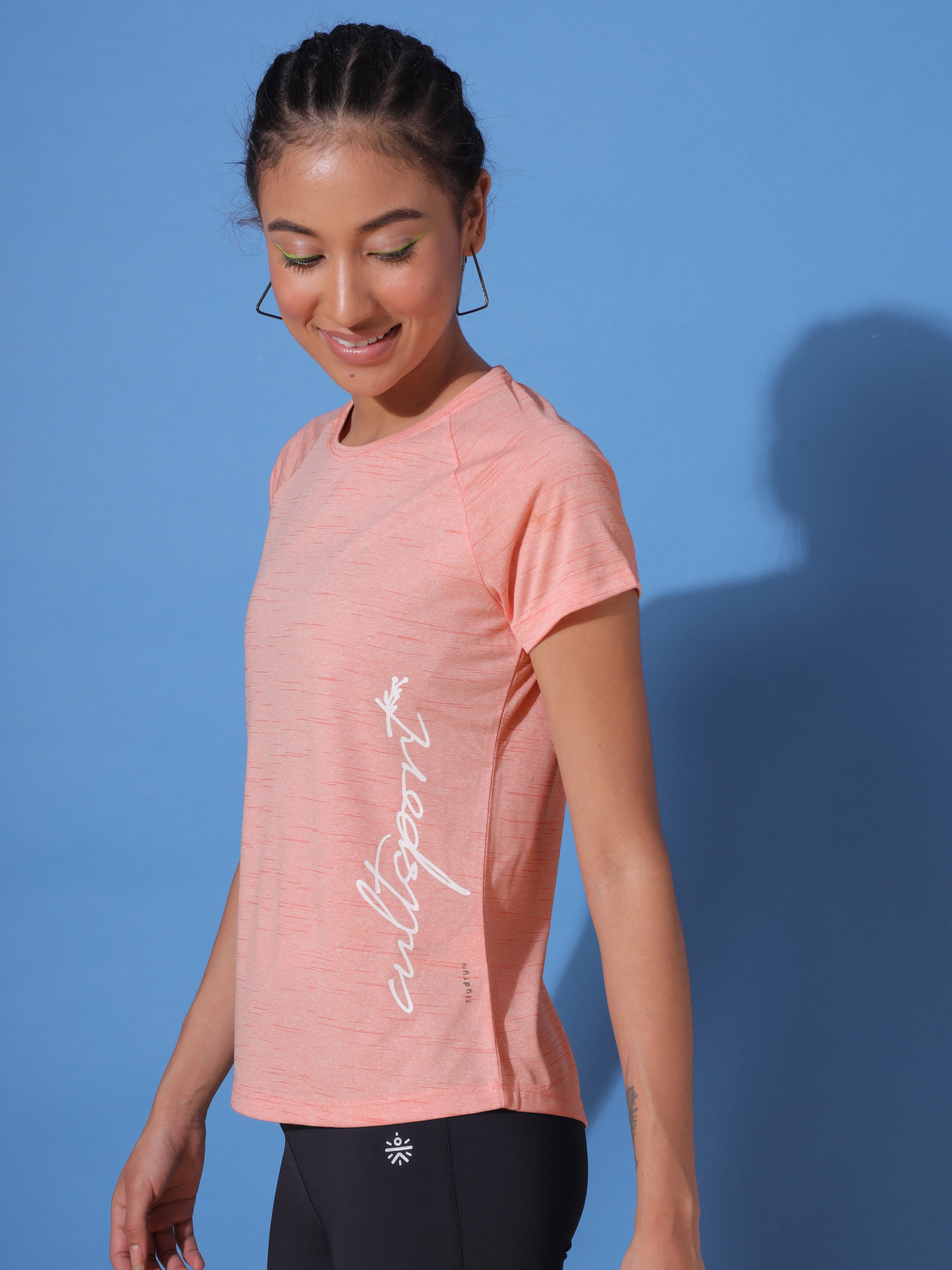 Graphic Print Workout T-shirt