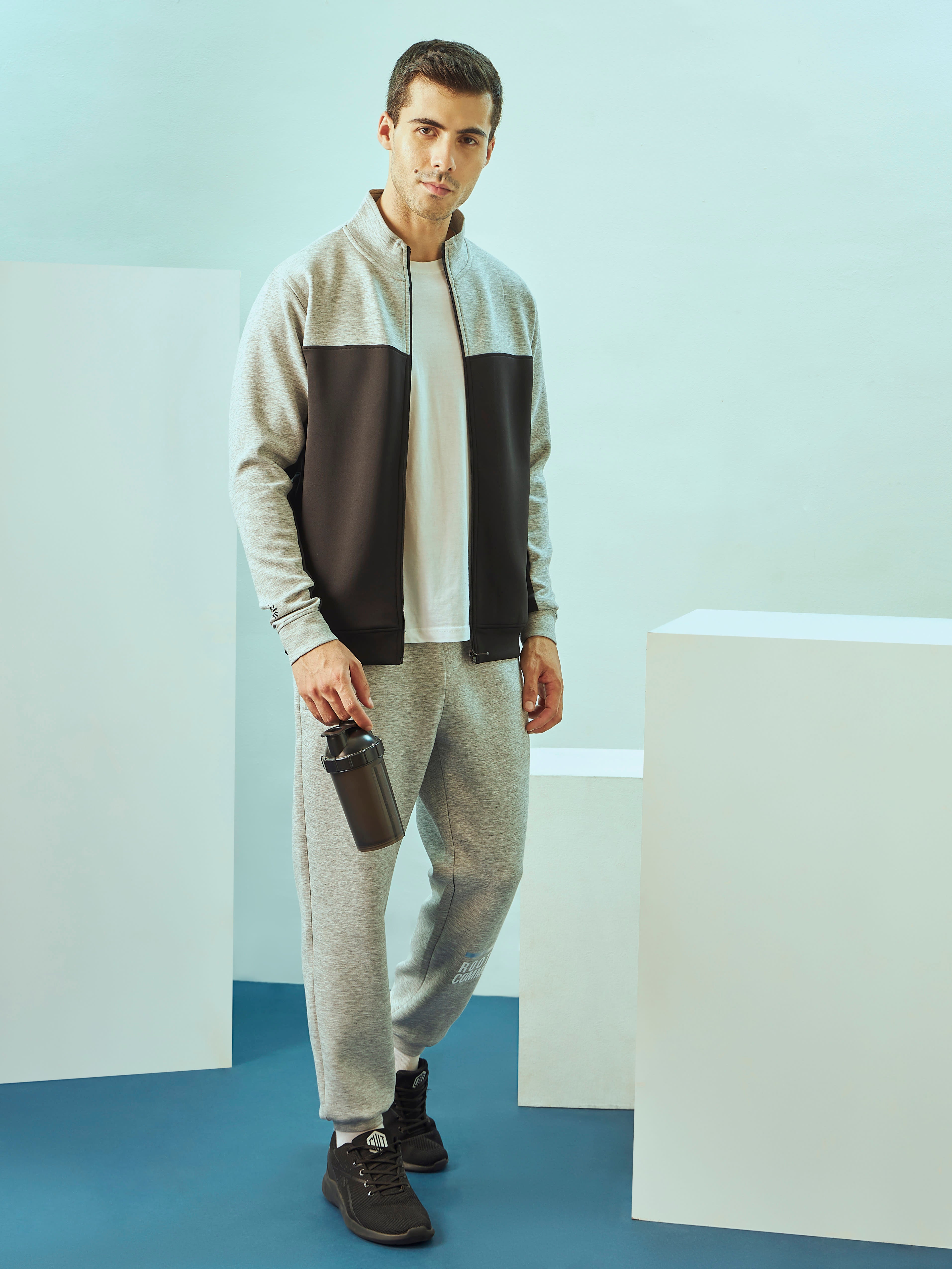 Coulourblock Jacket with Side Pockets