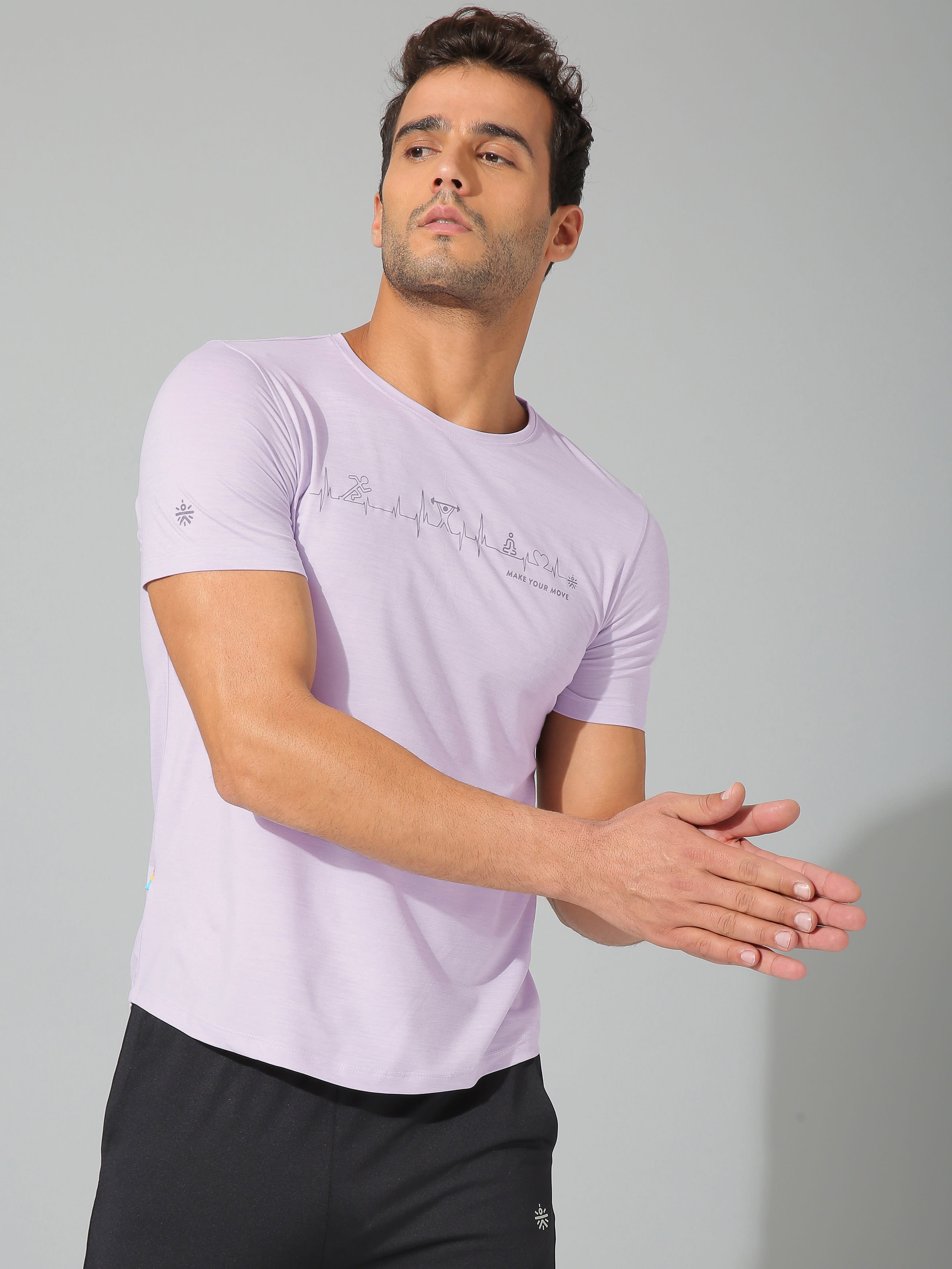 Graphic Print Workout T-shirt