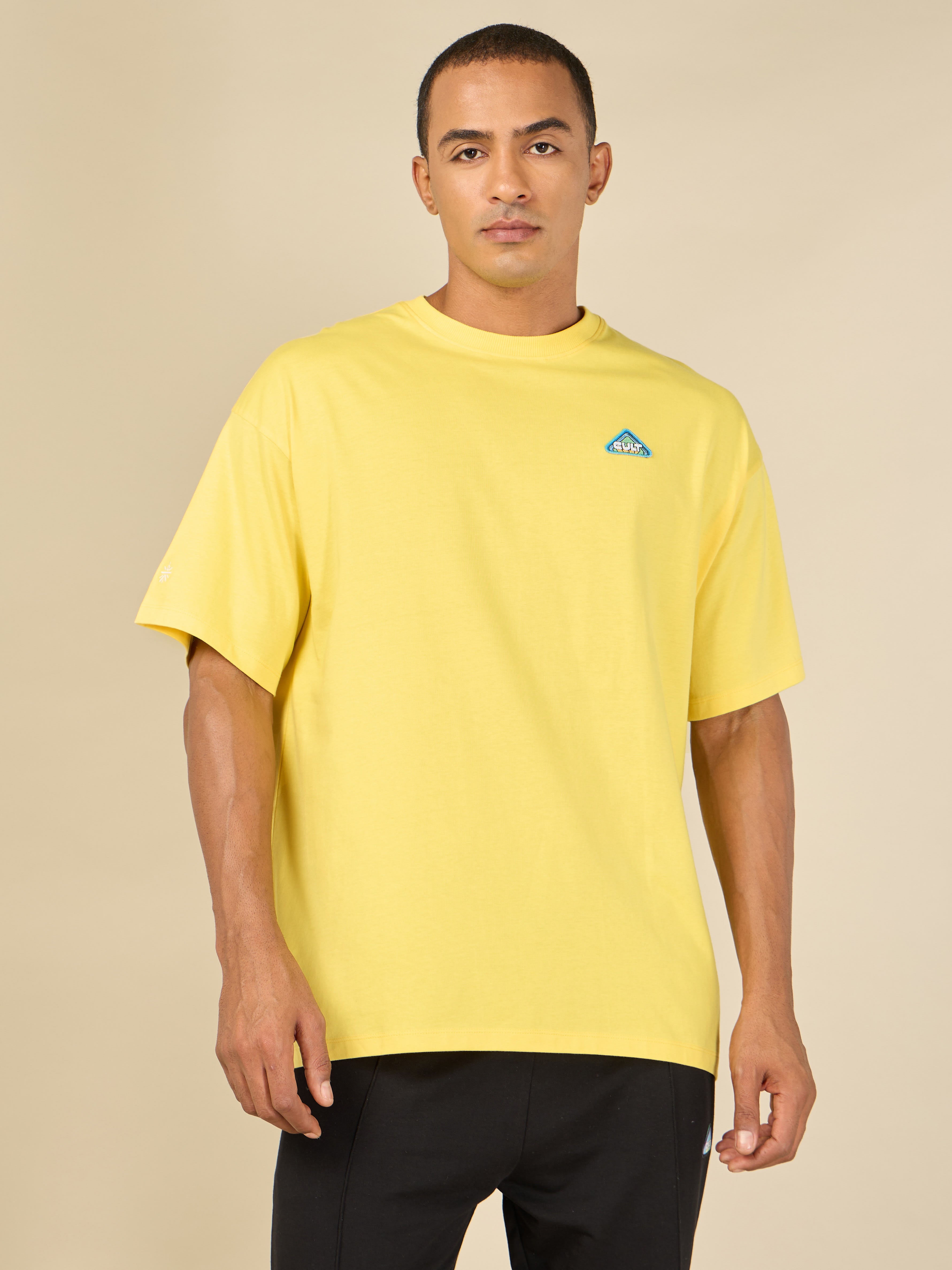 Men Yellow Cult Club Fan T-shirt