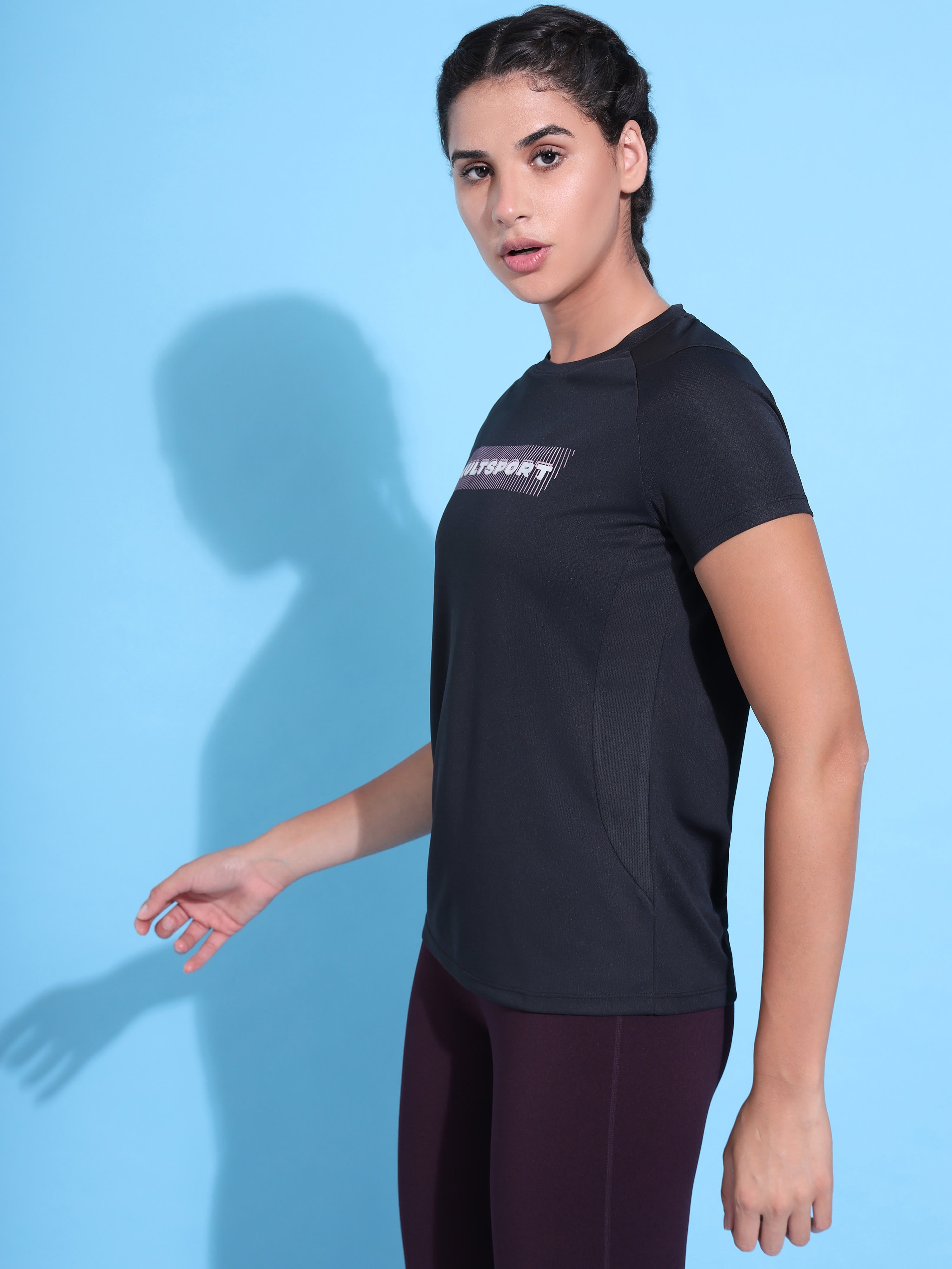 Typographic Print Anti-Odour T-shirt