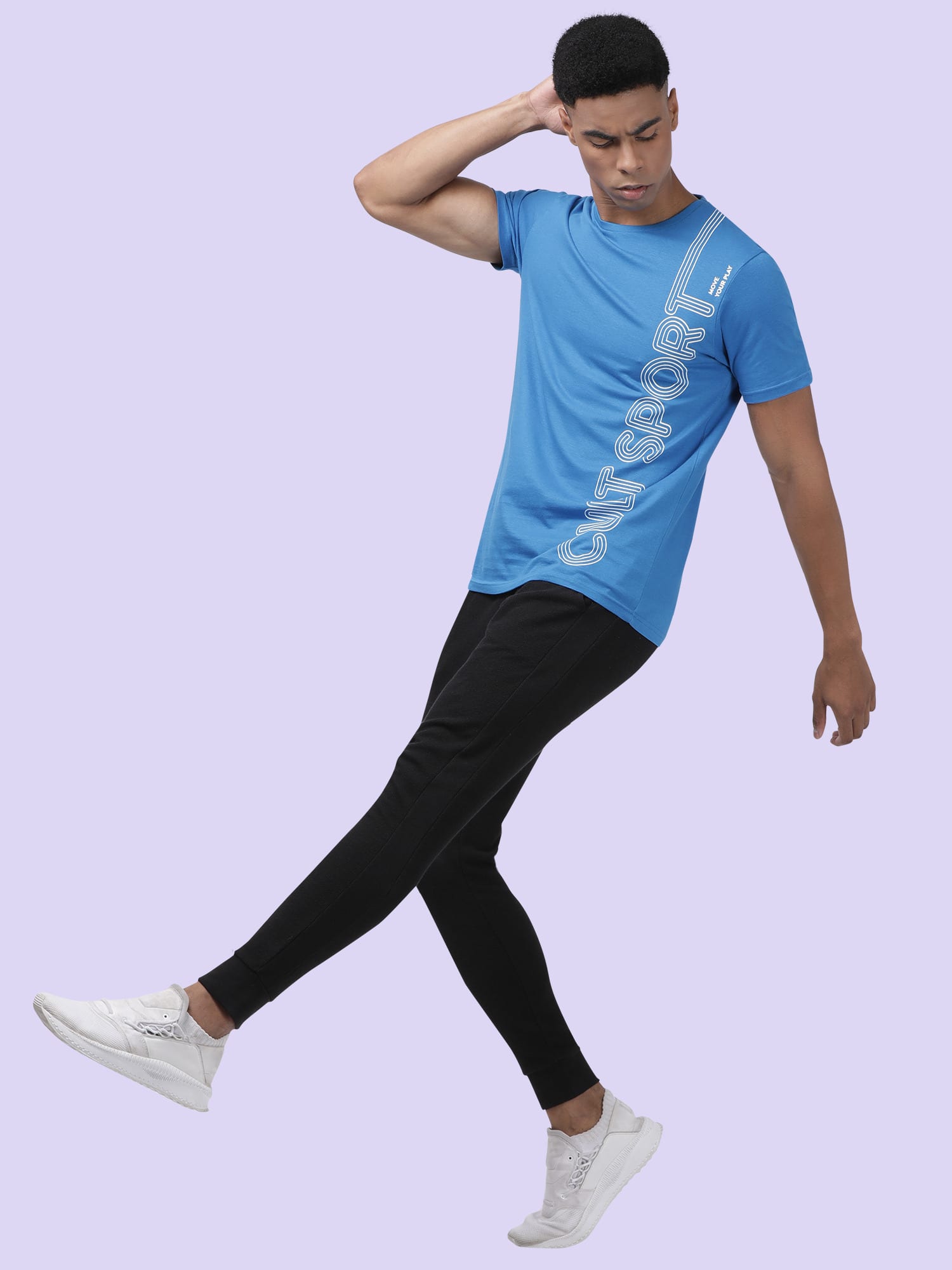Everydays Lounge Bright Blue Cotton Tee