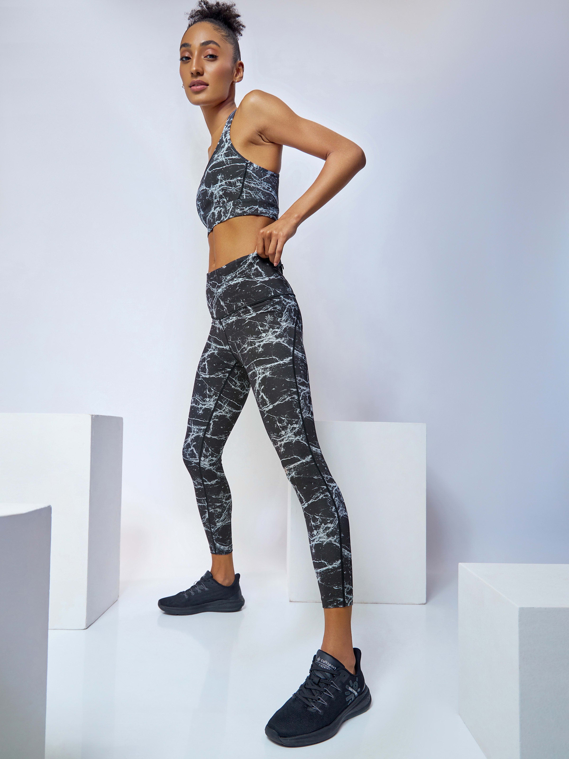 AbsoluteFit Marble Print Tights