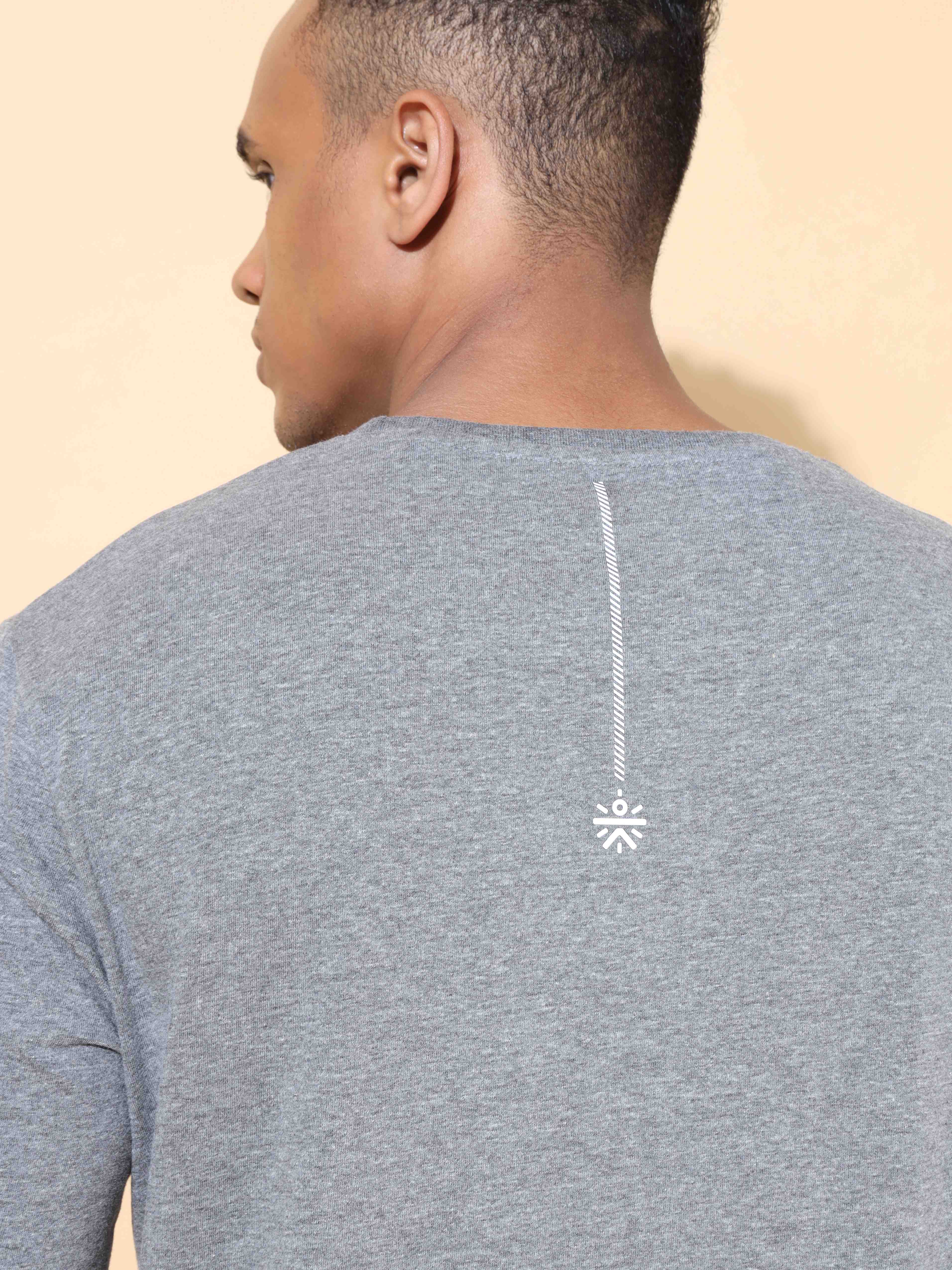 Melange Comfort T-shirt with Mesh Insert