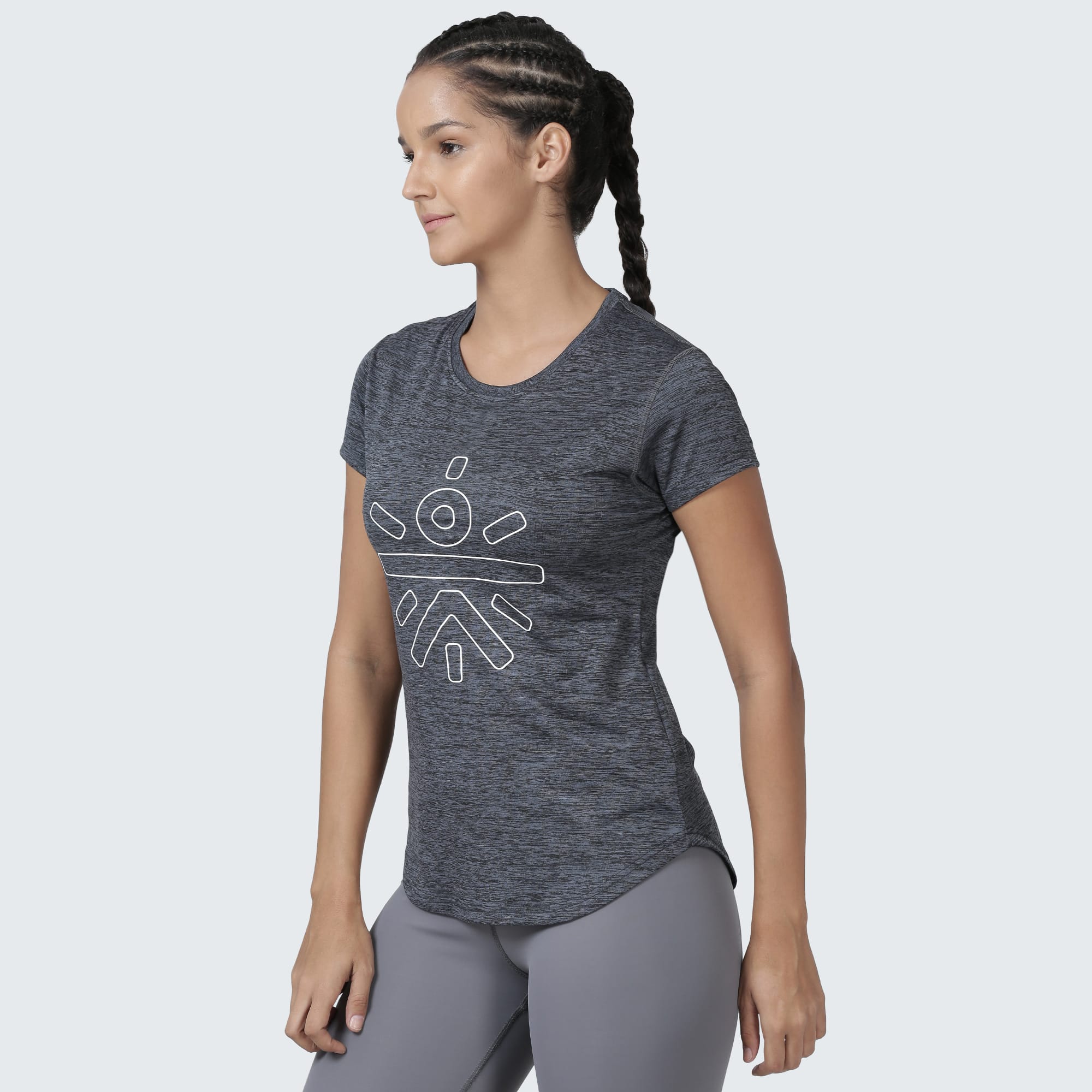 Signature Logo Slim Fit T-shirt - Grey