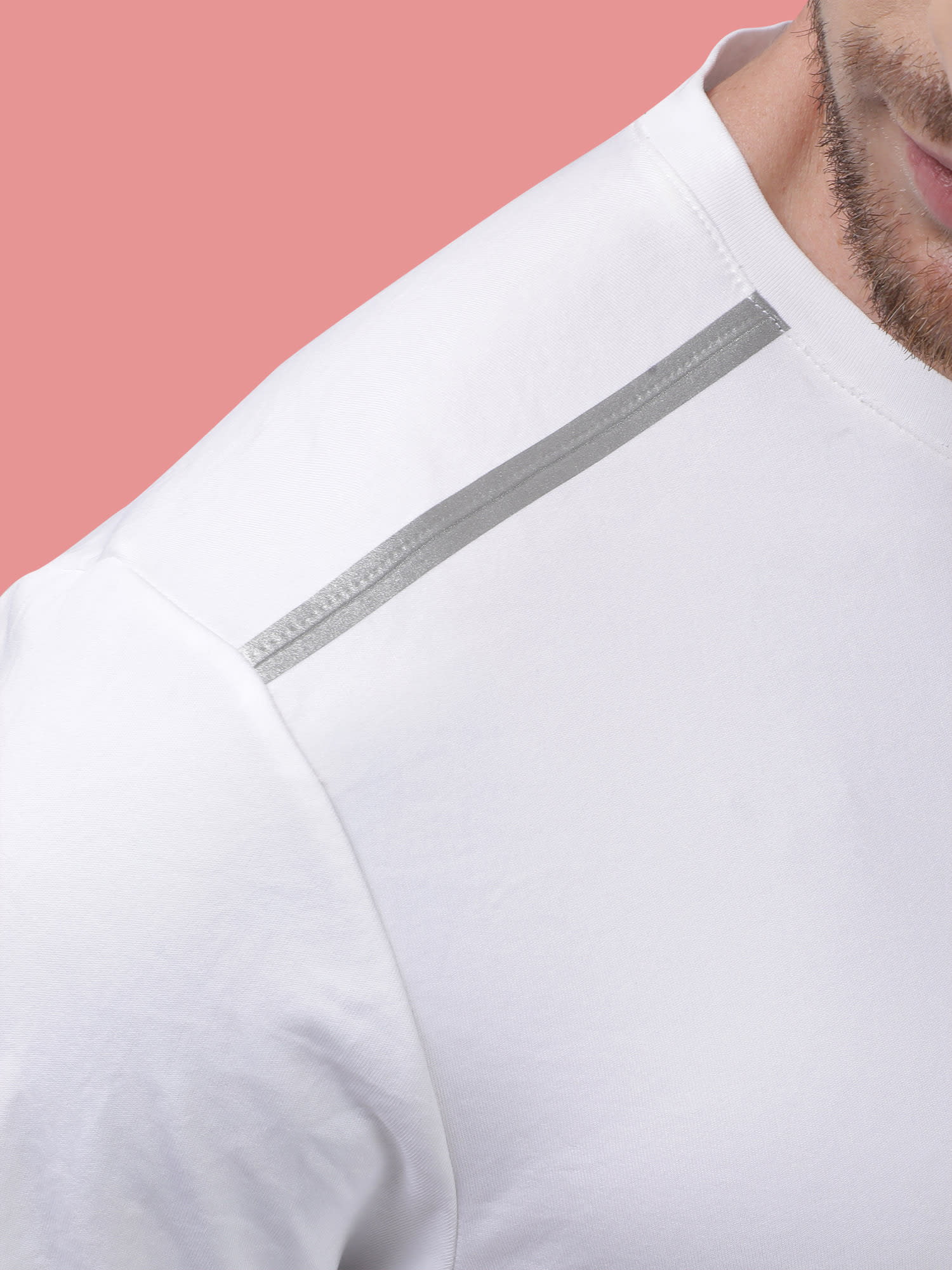 Vital Vent White Running Relaxed Tee