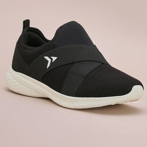 Avant Women's Softy Slip-On Walking Shoes - Black
