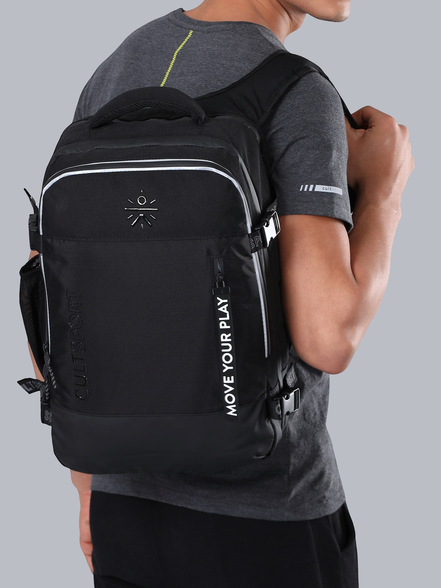 Signature Square Black Backpack