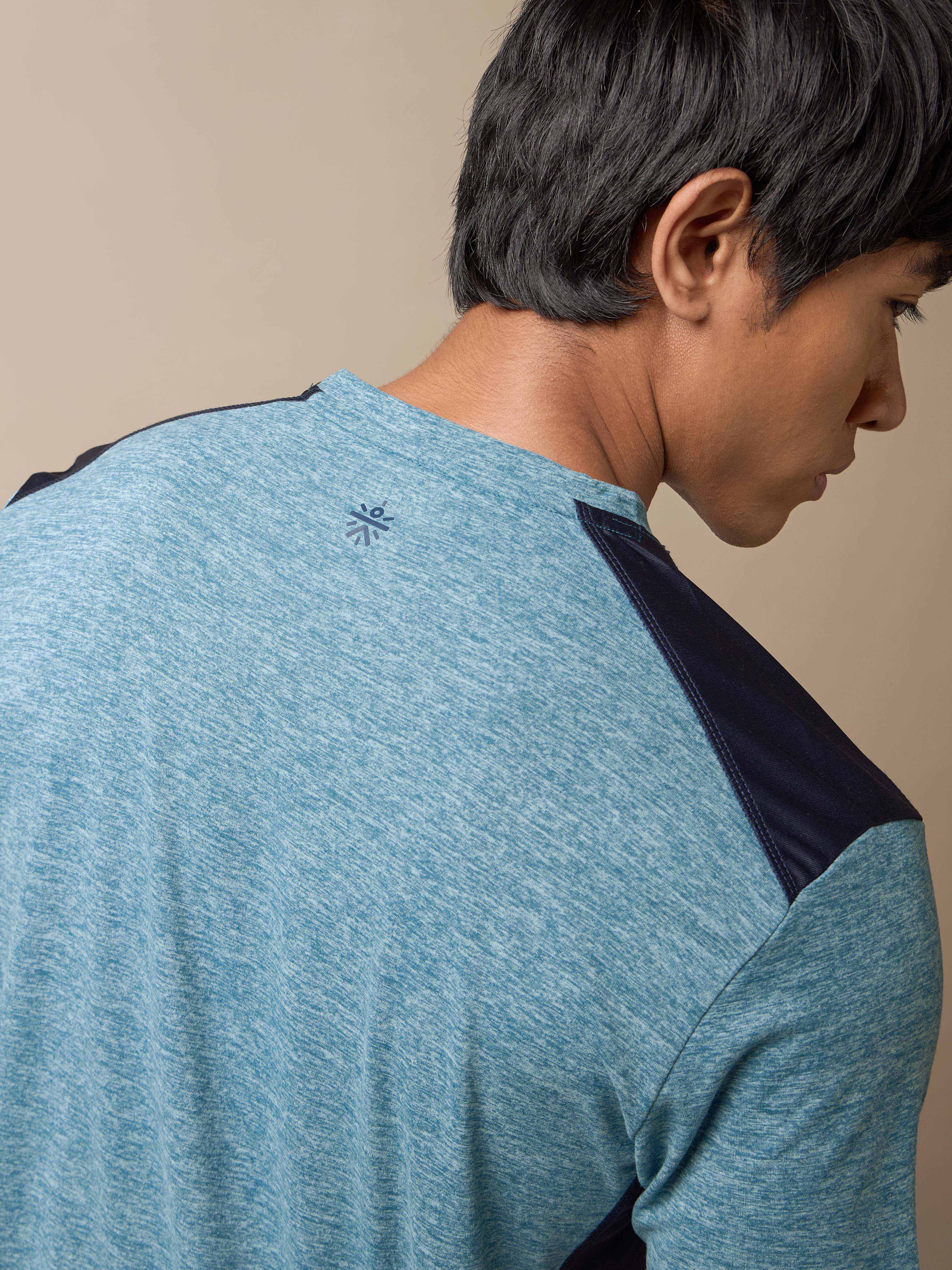 Men's Amp Up Performance Blue Comfortech T-shirt