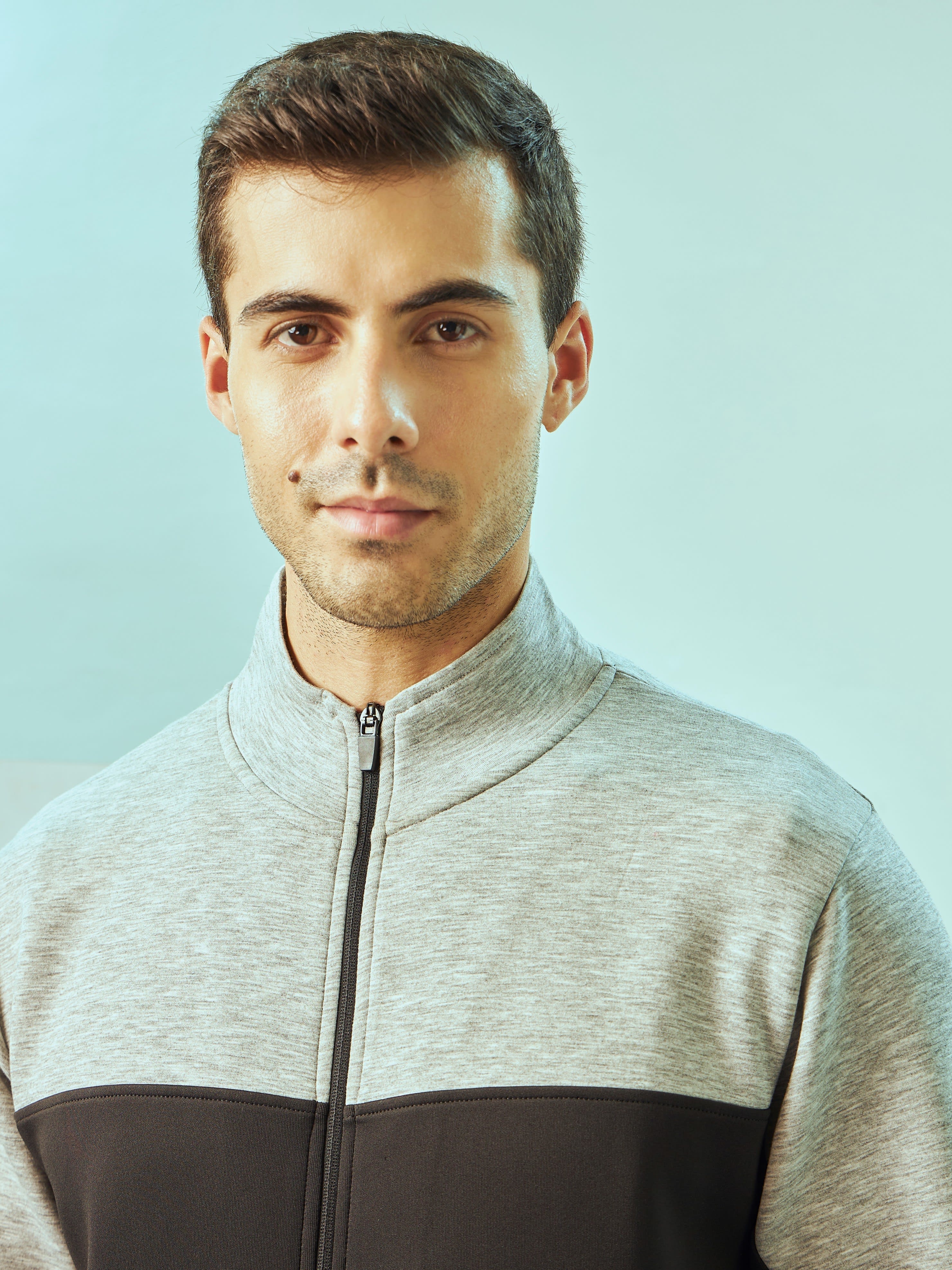 Coulourblock Jacket with Side Pockets